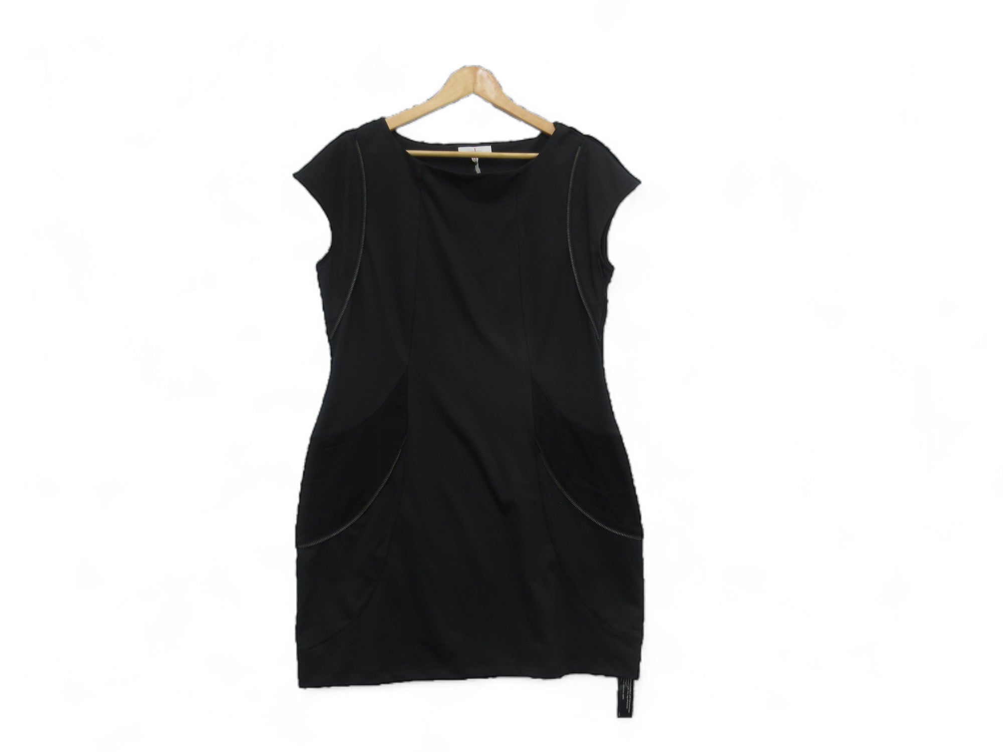 Front image for Jasper Conran UK 16 Black Bodycon Dress Womenswear | Preloved 