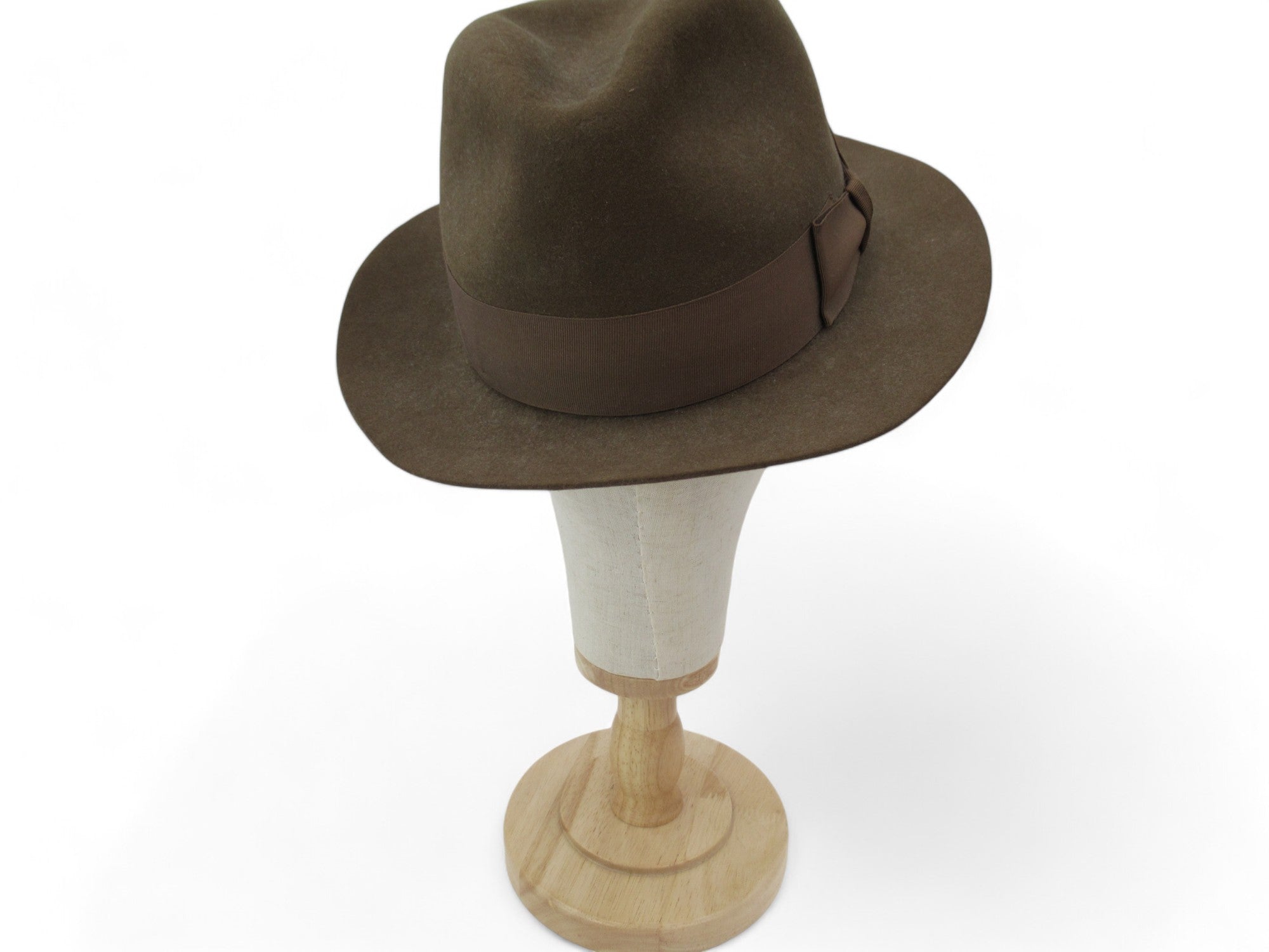 Back image for Lock & Co Hatters 54cm Brown Vintage Felt Fedora Hat Menswear | Preloved 