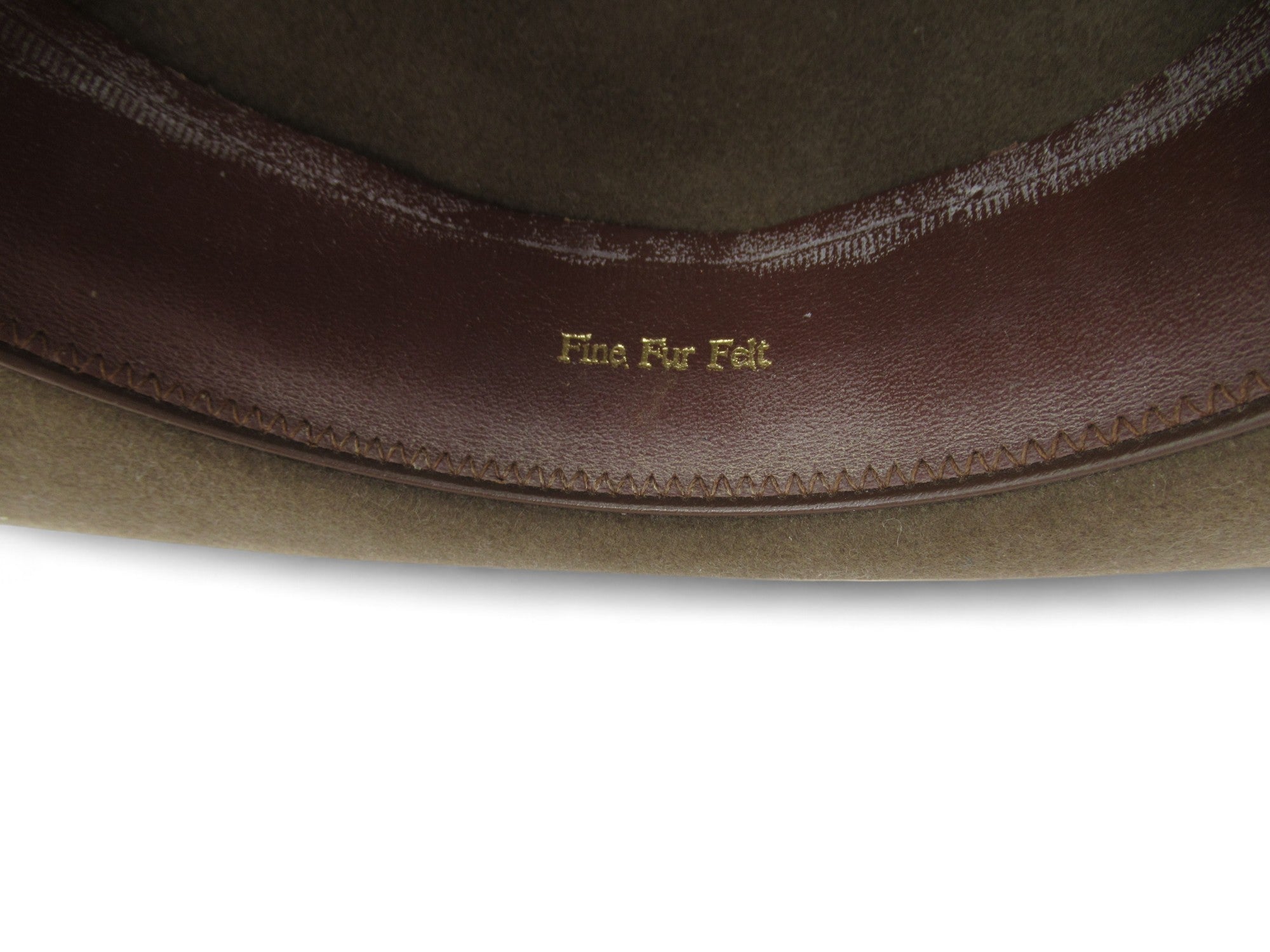 Inside rim image for Lock & Co Hatters 54cm Brown Vintage Felt Fedora Hat Menswear | Preloved 