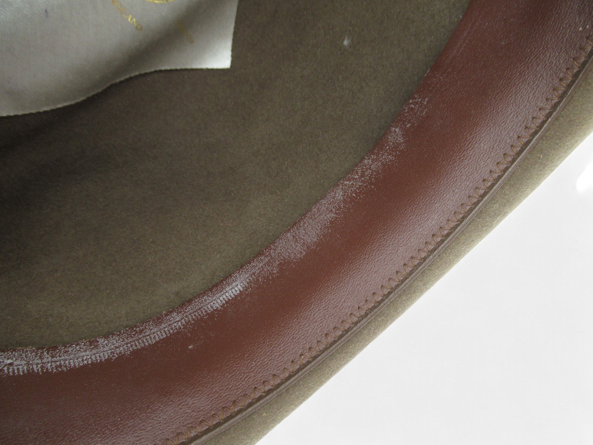 Condition image for Lock & Co Hatters 54cm Brown Vintage Felt Fedora Hat Menswear | Preloved 