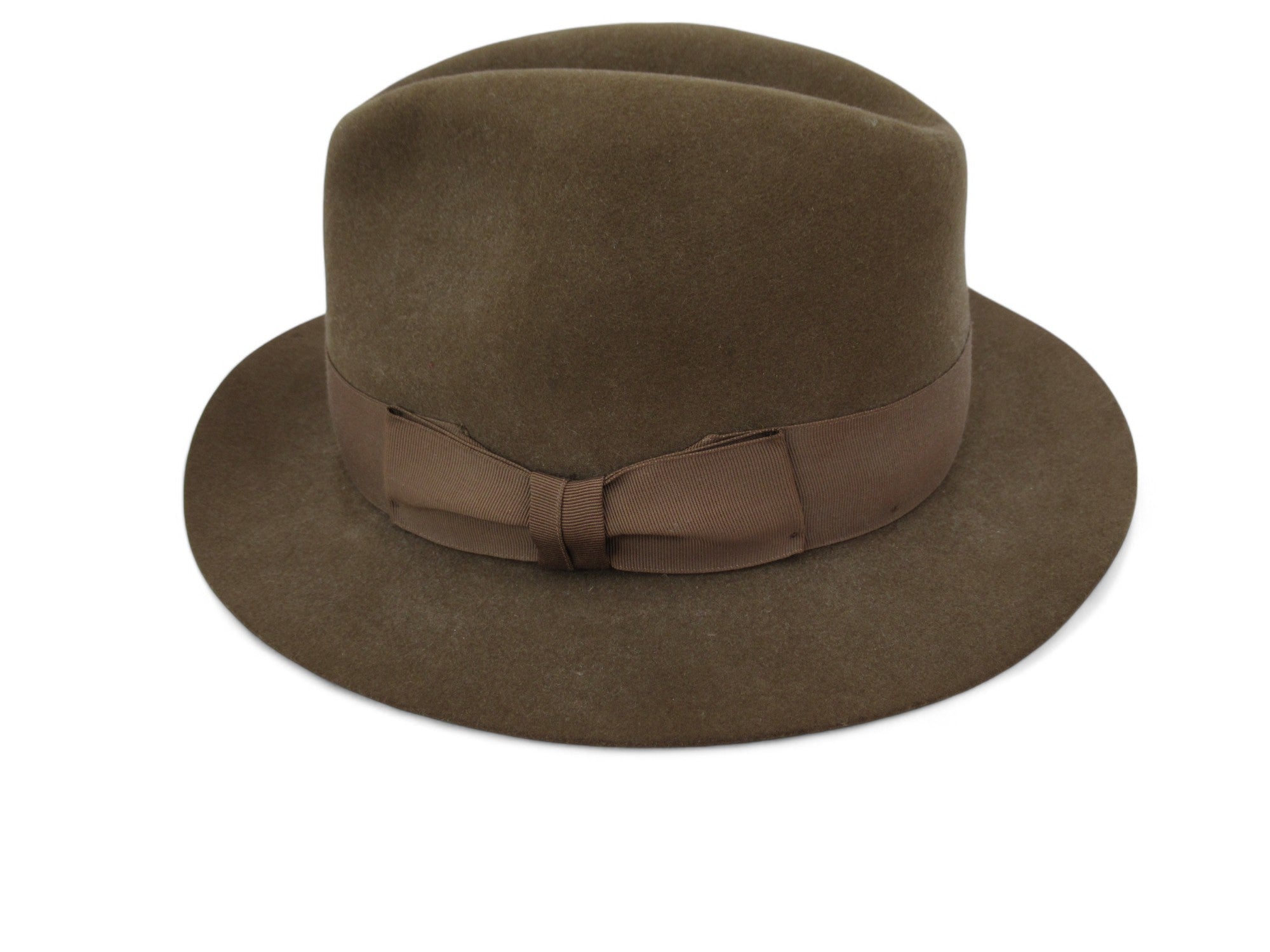 Lock & Co Hatters 54cm Brown Vintage Felt Fedora Hat Menswear | Preloved