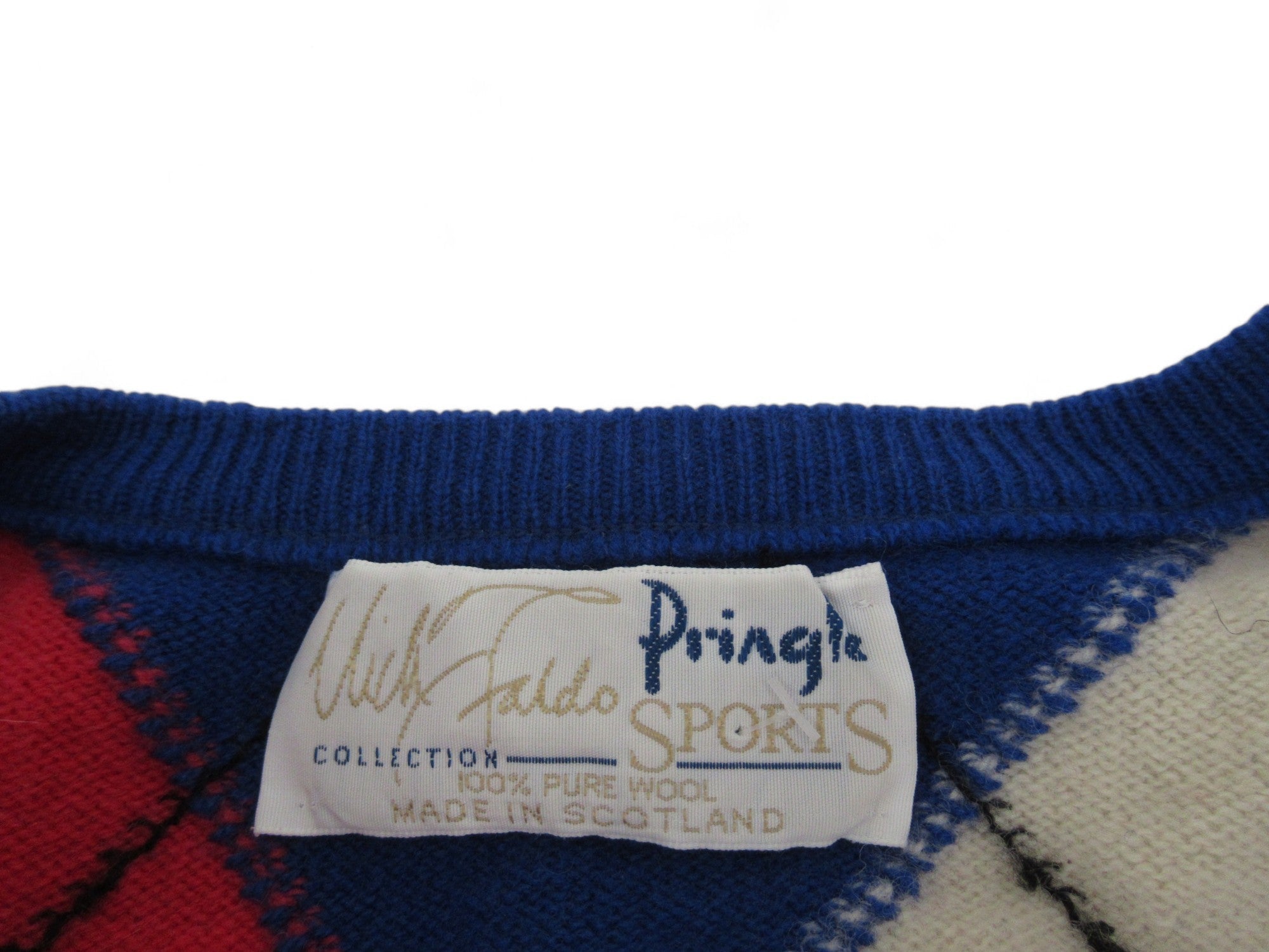 Brand label image for Pringle Nick Faldo Large Multicoloured Vintage Jumper Menswear | Preloved 