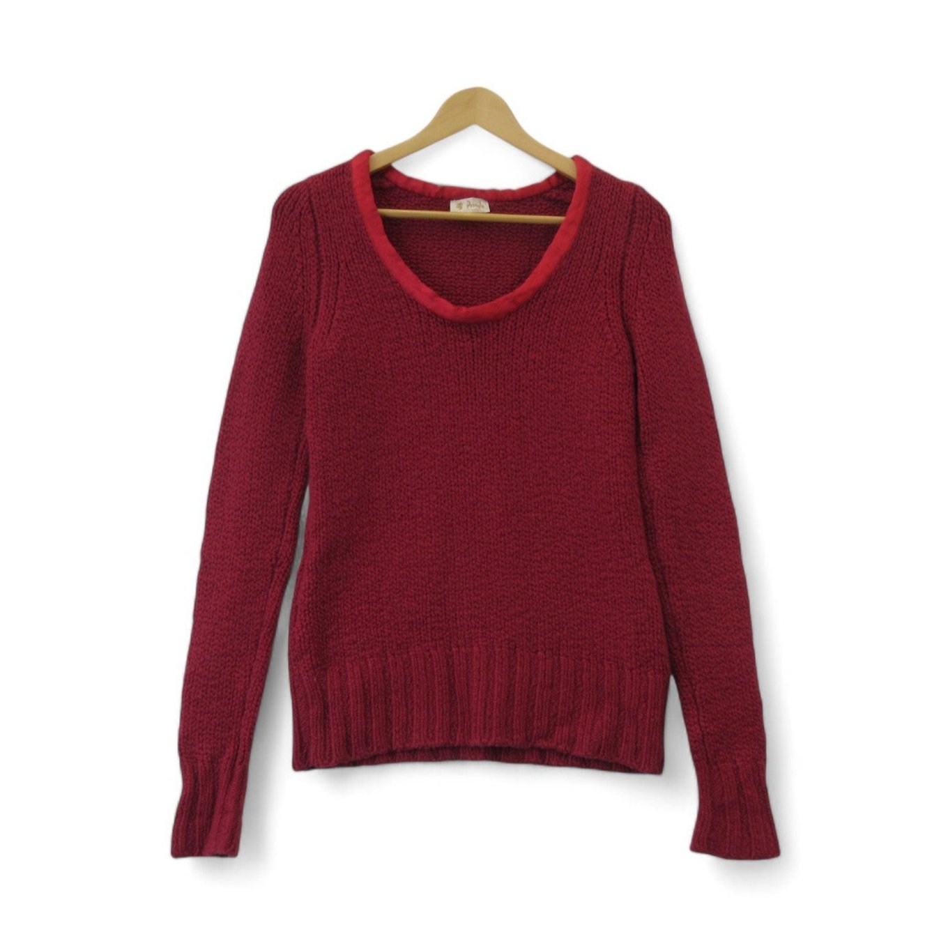 Front image for Pringle Small Red Cashmere Blend Jumper Womenswear | Preloved