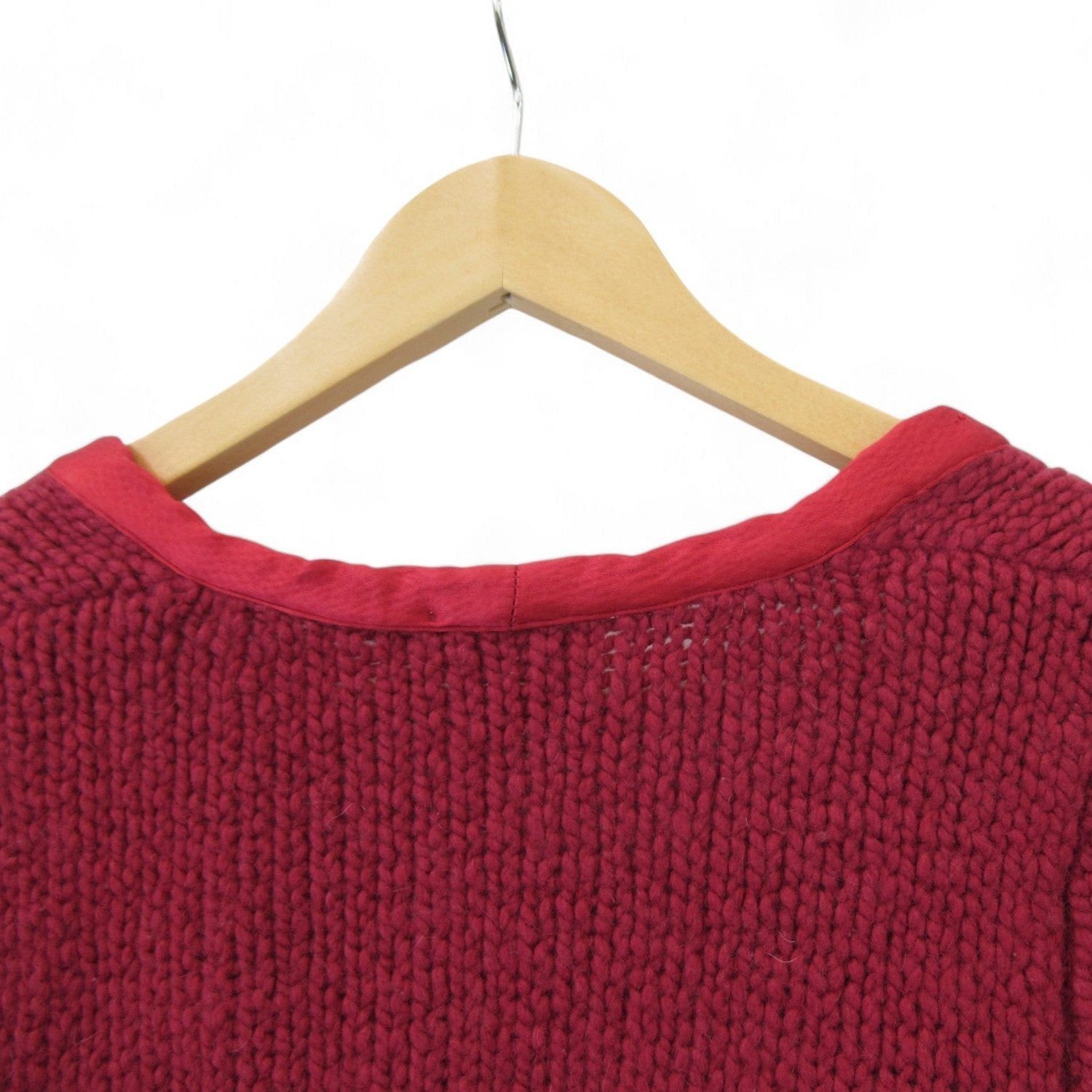 Shoulder image for Pringle Small Red Cashmere Blend Jumper Womenswear | Preloved