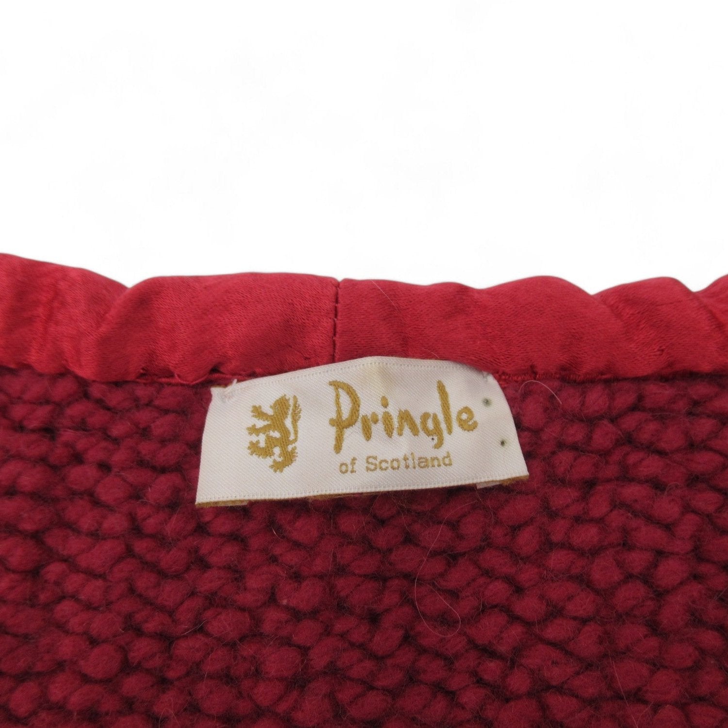 Brand label image for Pringle Small Red Cashmere Blend Jumper Womenswear | Preloved