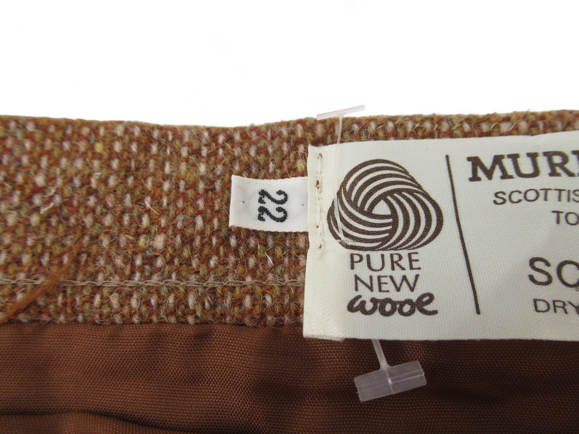 Care label image for Murray Brothers UK 22 Brown Wool Skirt Womenswear | Preloved 