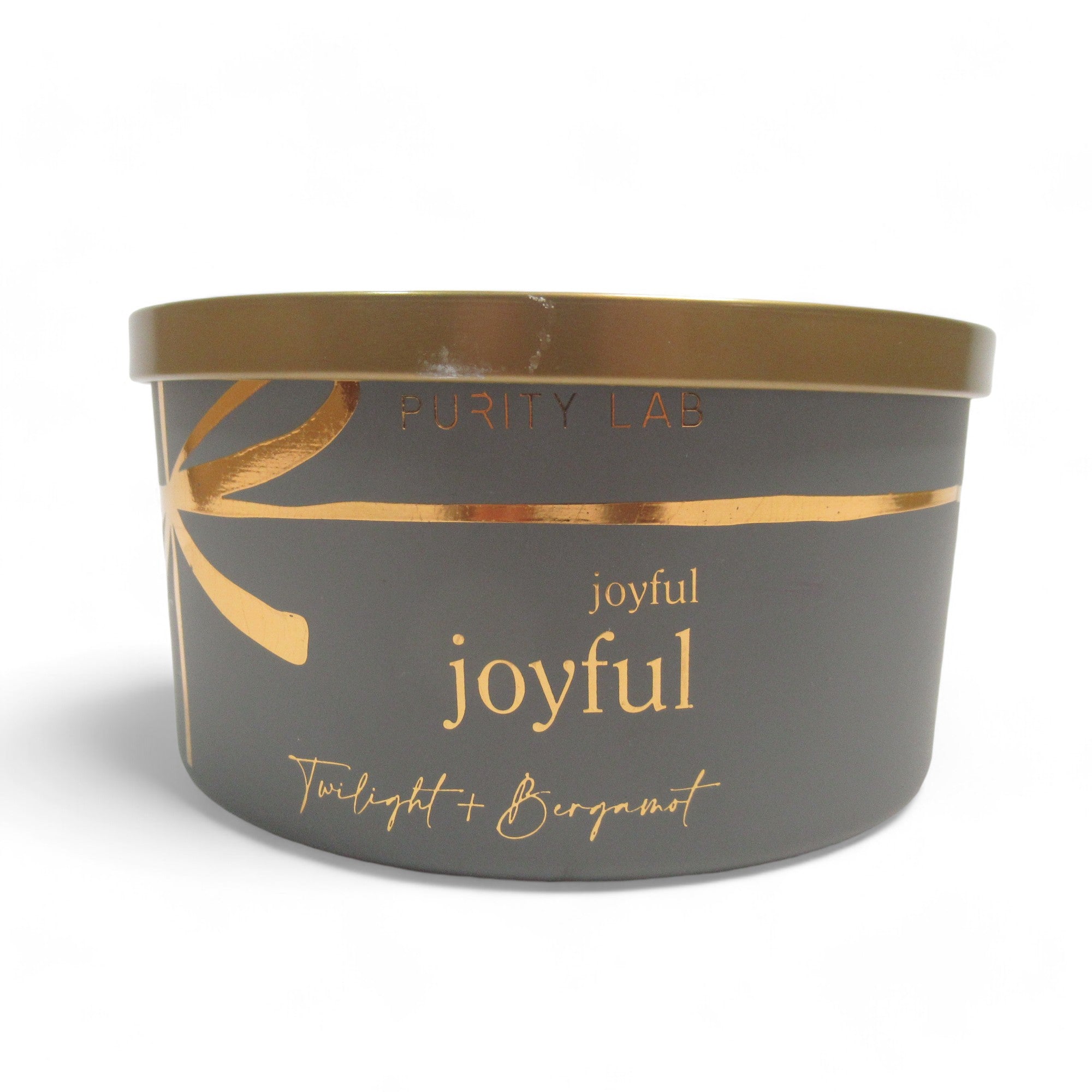 Front image of Purity Lab Joyful Twilight & Bergamot 5 Wick Candle