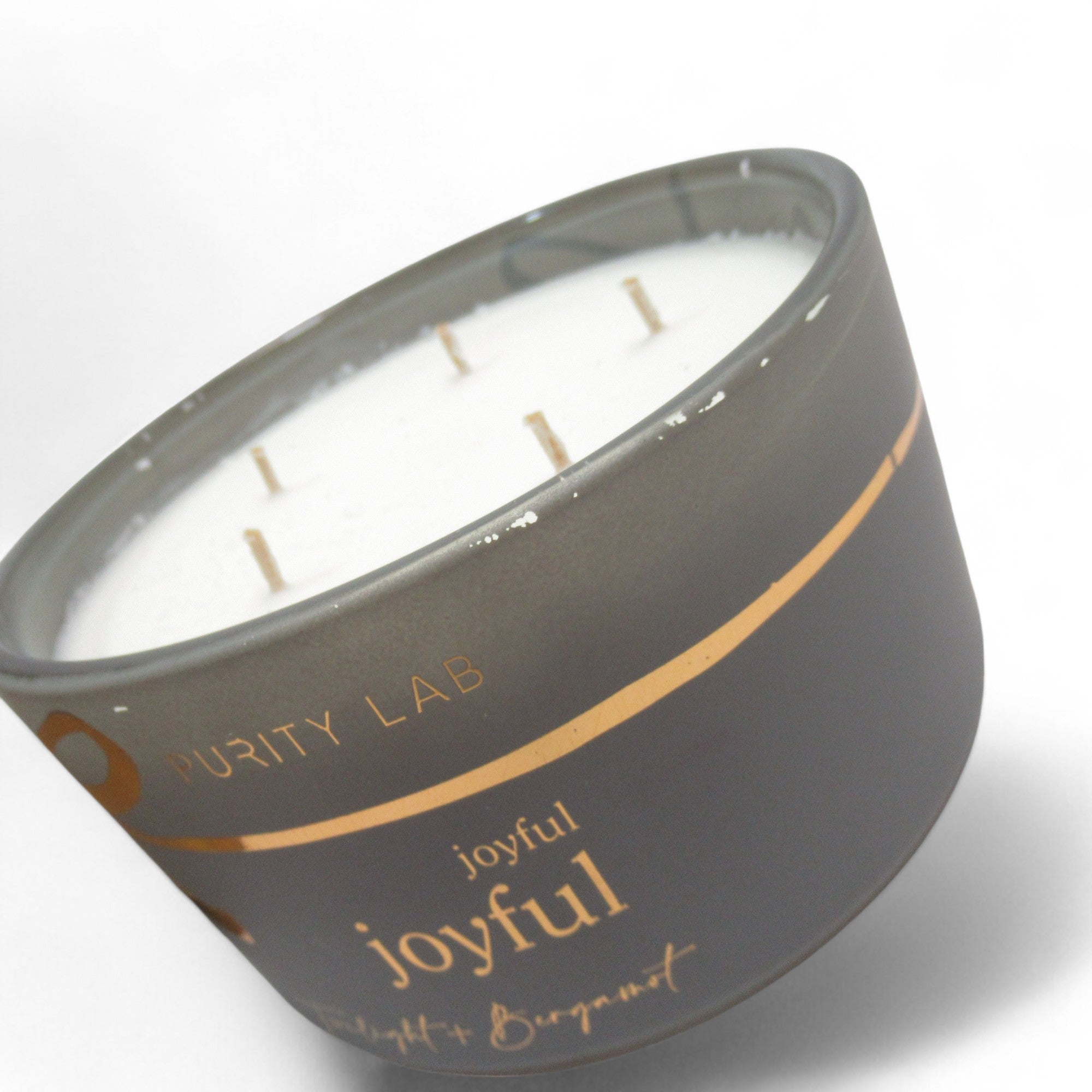 Wear image of Purity Lab Joyful Twilight & Bergamot 5 Wick Candle