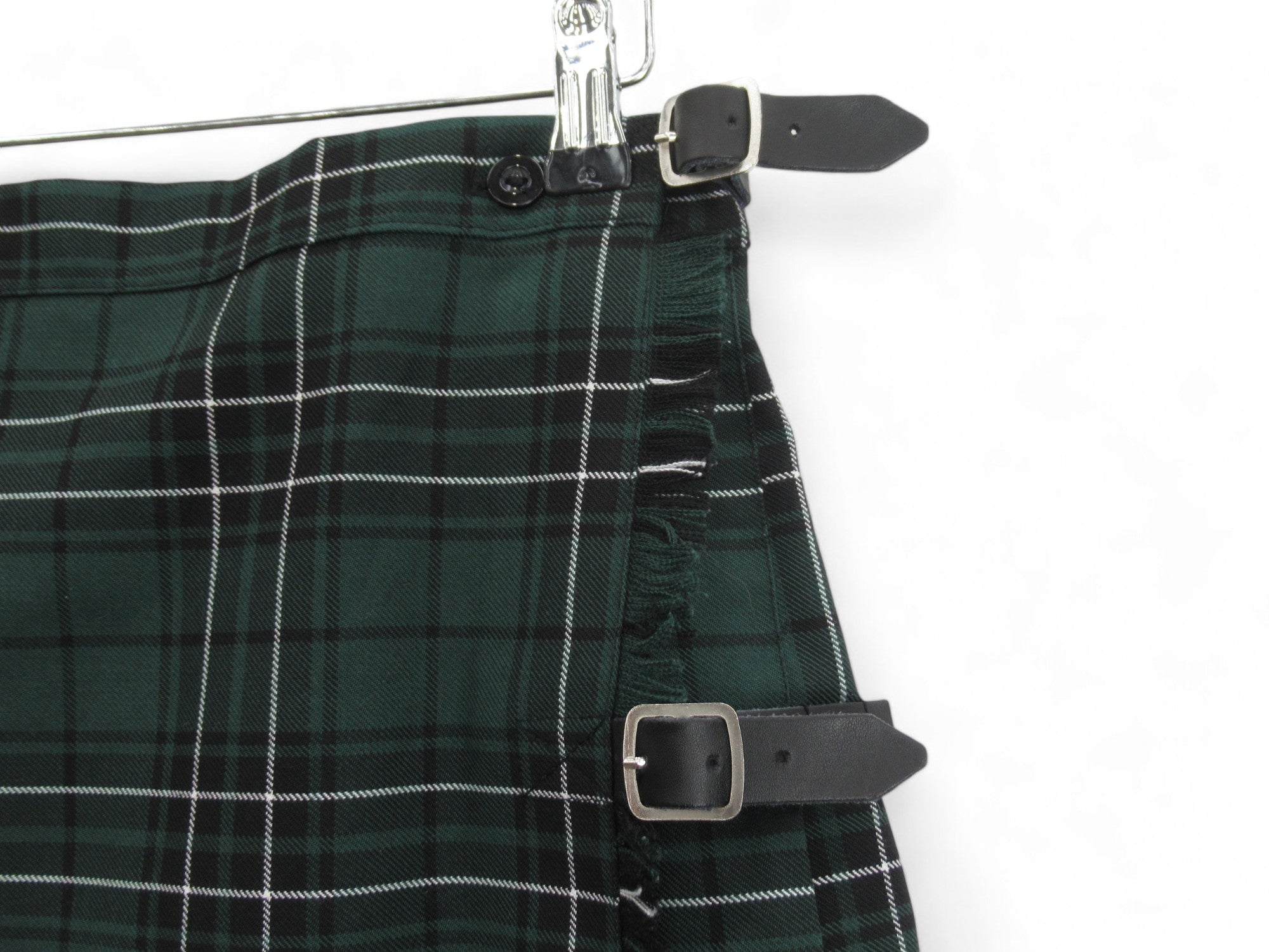 Fasten image for  Unbranded W28" Green Tartan Scottish Kilt Womenswear | Preloved 