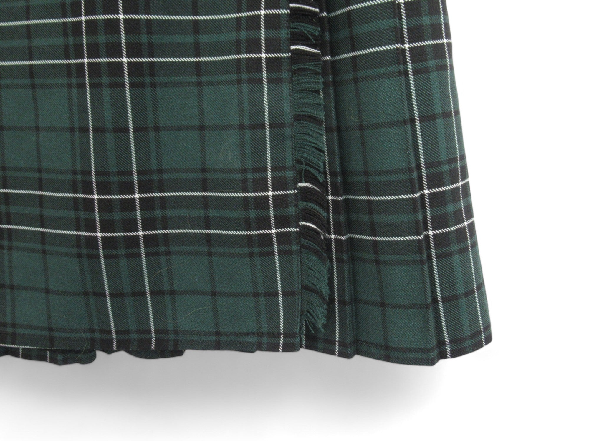 Bottom image for Unbranded W28" Green Tartan Scottish Kilt Womenswear | Preloved 