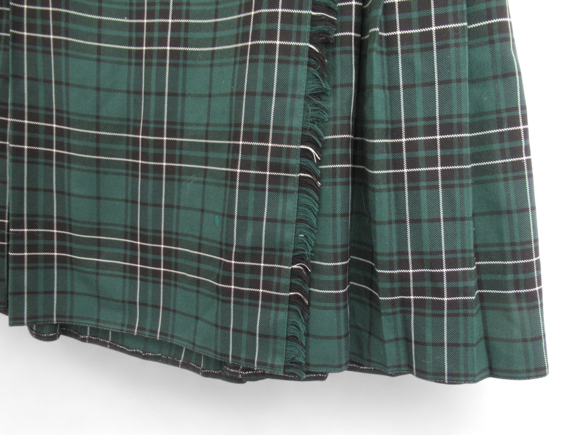 Bottom side image for Unbranded W26" Green Tartan Scottish Kilt Skirt Womenswear | Preloved