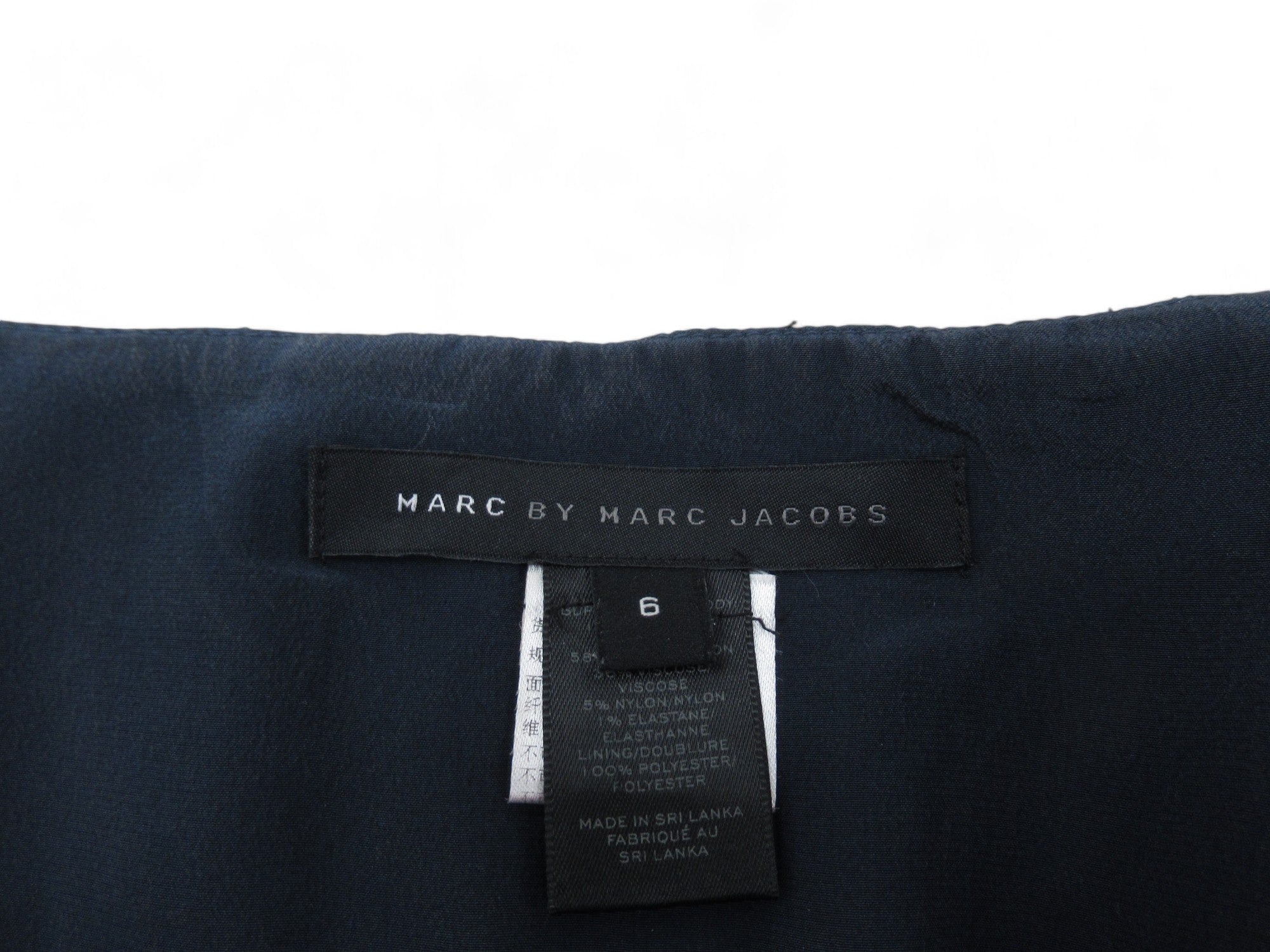 Brand label image for Marc Jacobs UK 8 Blue Silk Formal Dress Womenswear | Preloved