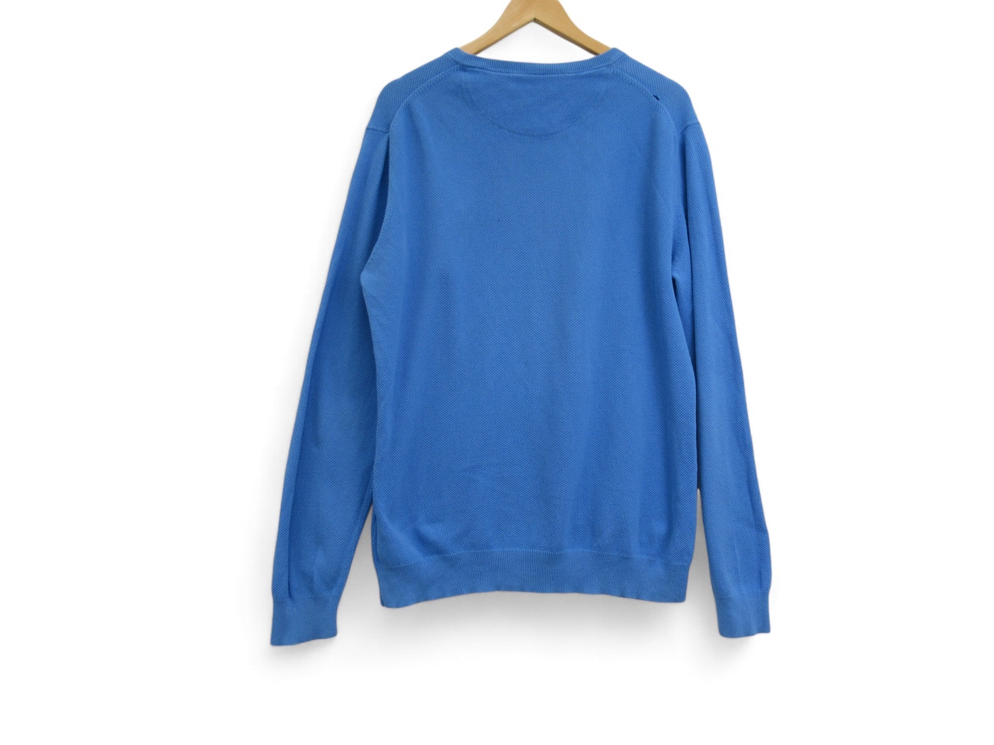 Back image for Gant XL Blue Cotton Crew Neck Jumper Menswear | Preloved 