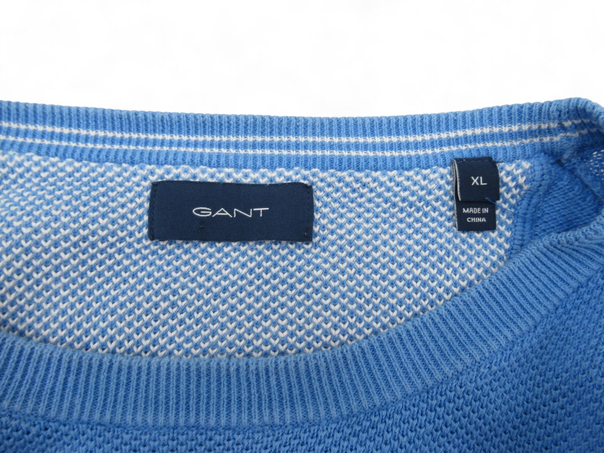 Brand label image for Gant XL Blue Cotton Crew Neck Jumper Menswear | Preloved 