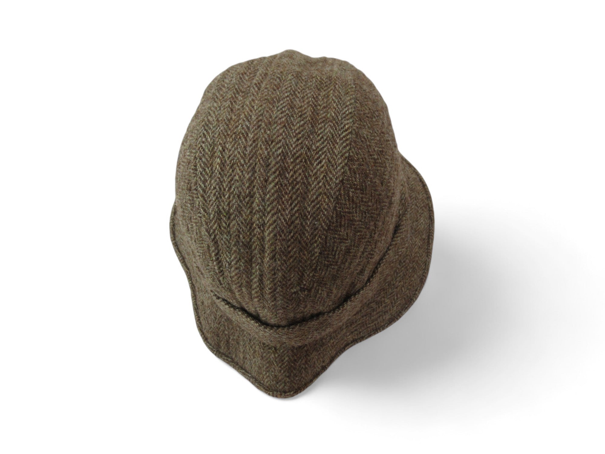 Aquascutum 60cm Brown Tweed Wool Fedora Hat Vintage Menswear Prelove