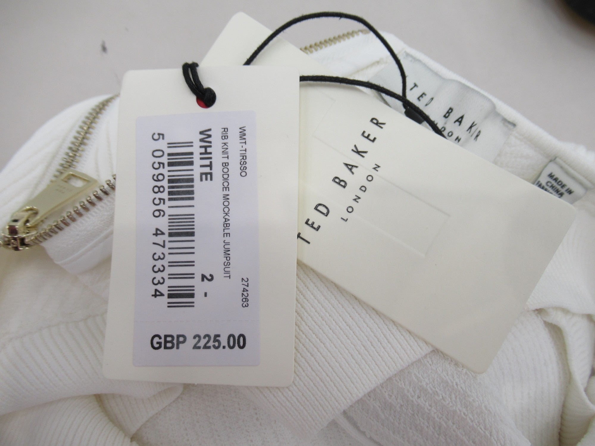 Price tag label image for Ted Baker UK 10 Multicoloured Floral Jumpsuit Womenswear | Preloved 