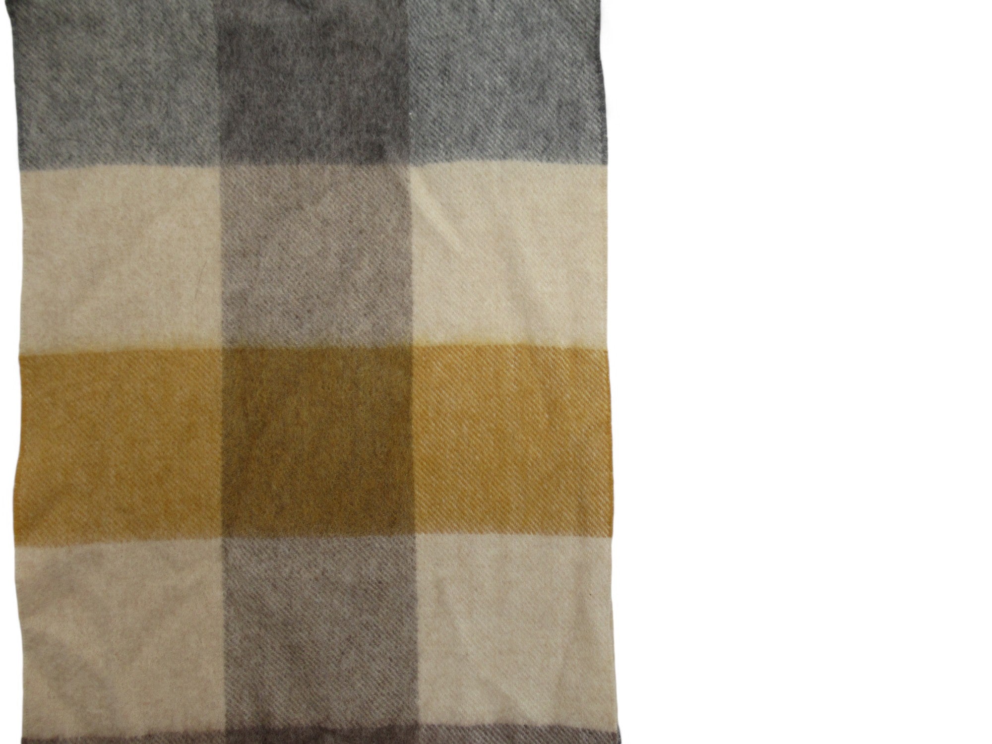 Close up image for Kiltane Scotland Beige Check Cashmere Scarf Menswear | Preloved 