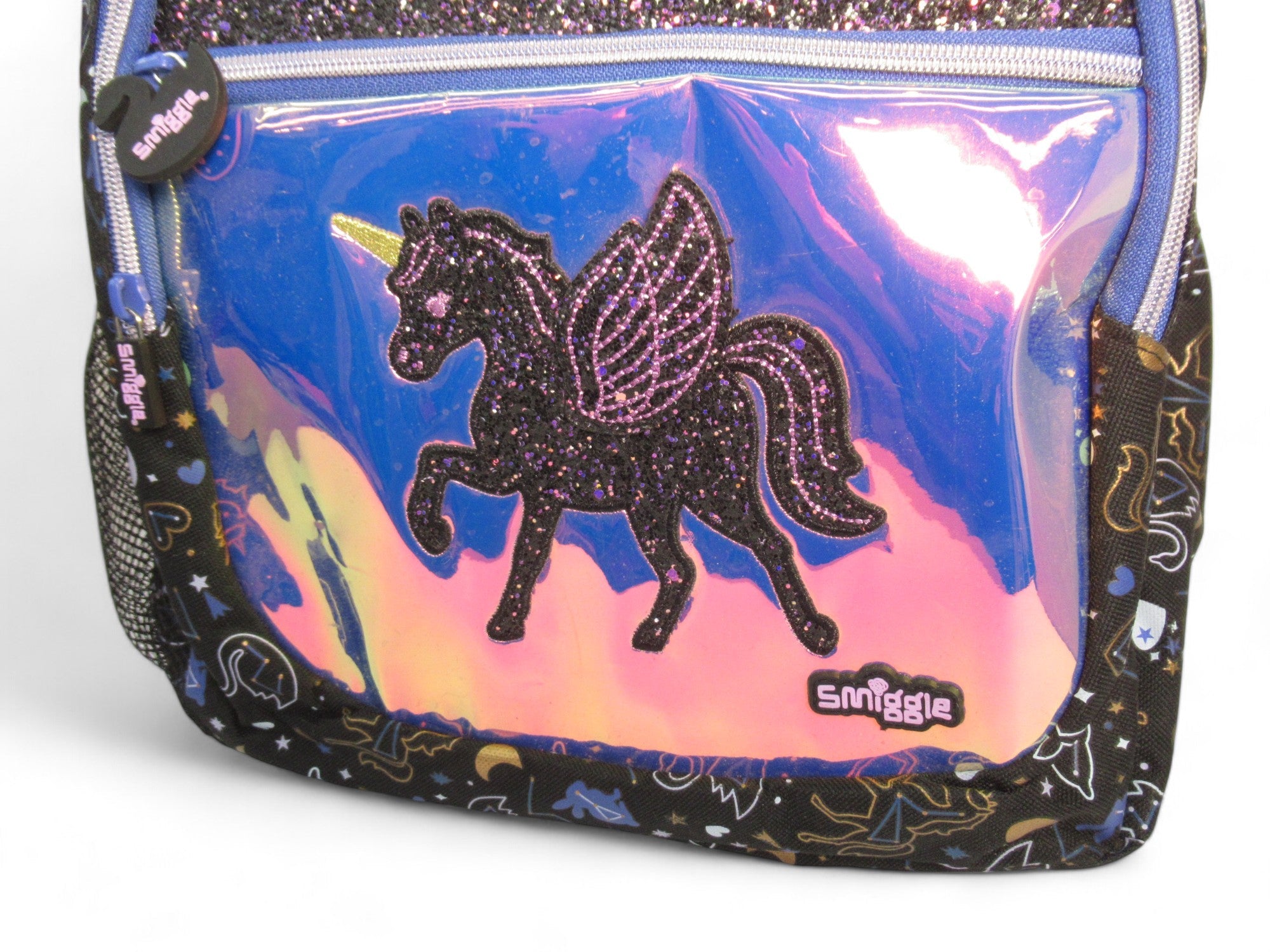 Close up image for Smiggle Rucksack Backpack Black Unicorn Womenswear |Preloved 