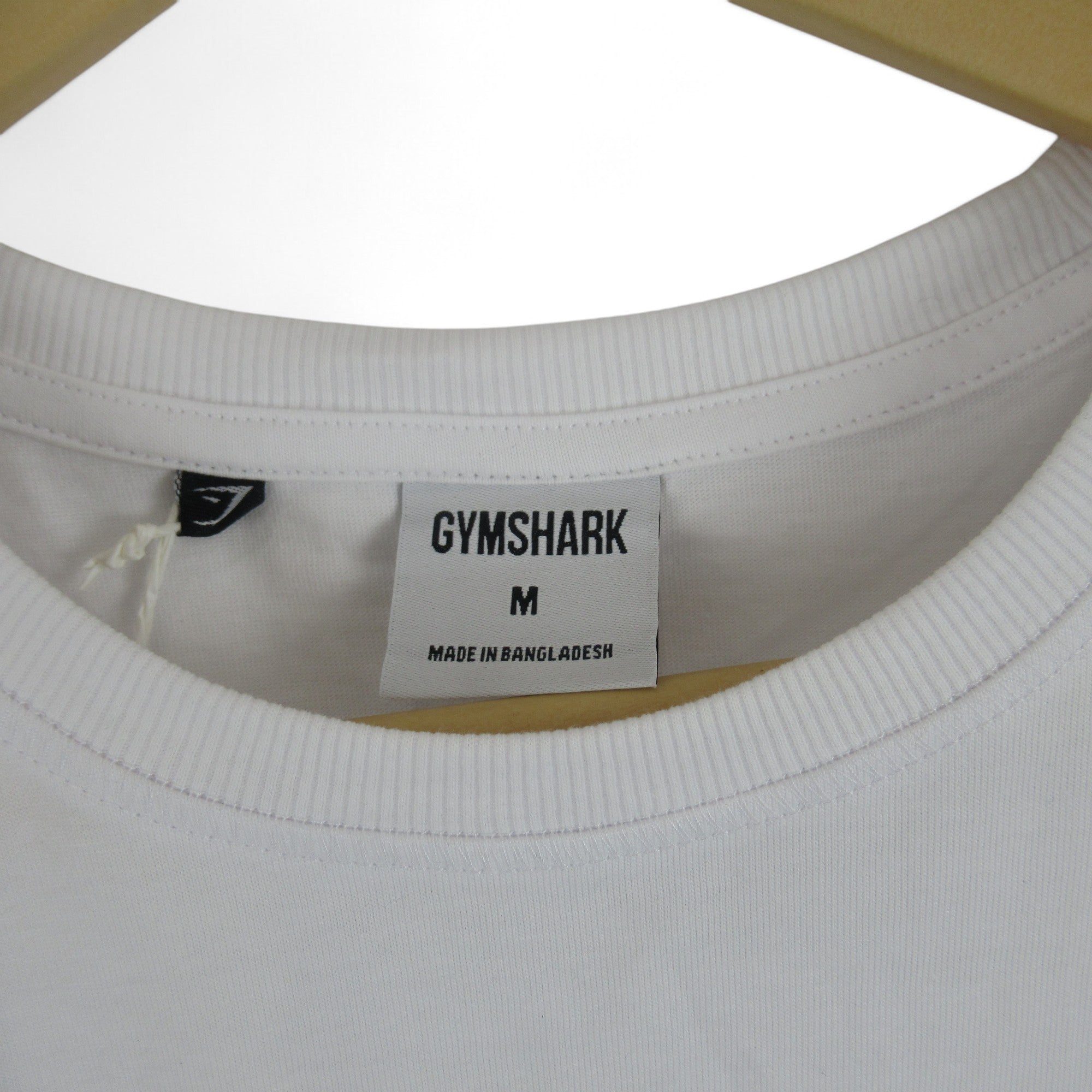 label image for Gymshark Power Tank Medium White Vest Oversized Menswear | Preloved