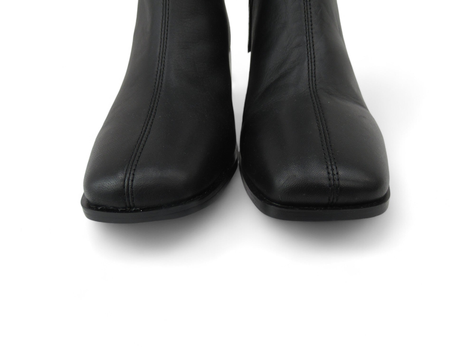 Marks & Spencer UK 4 Black Leather Boots Womenswear | Preloved