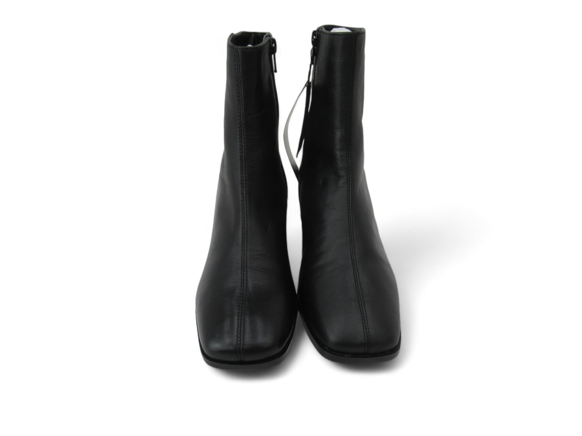 Front image for Marks & Spencer UK 4 Black Leather Boots Womenswear | Preloved