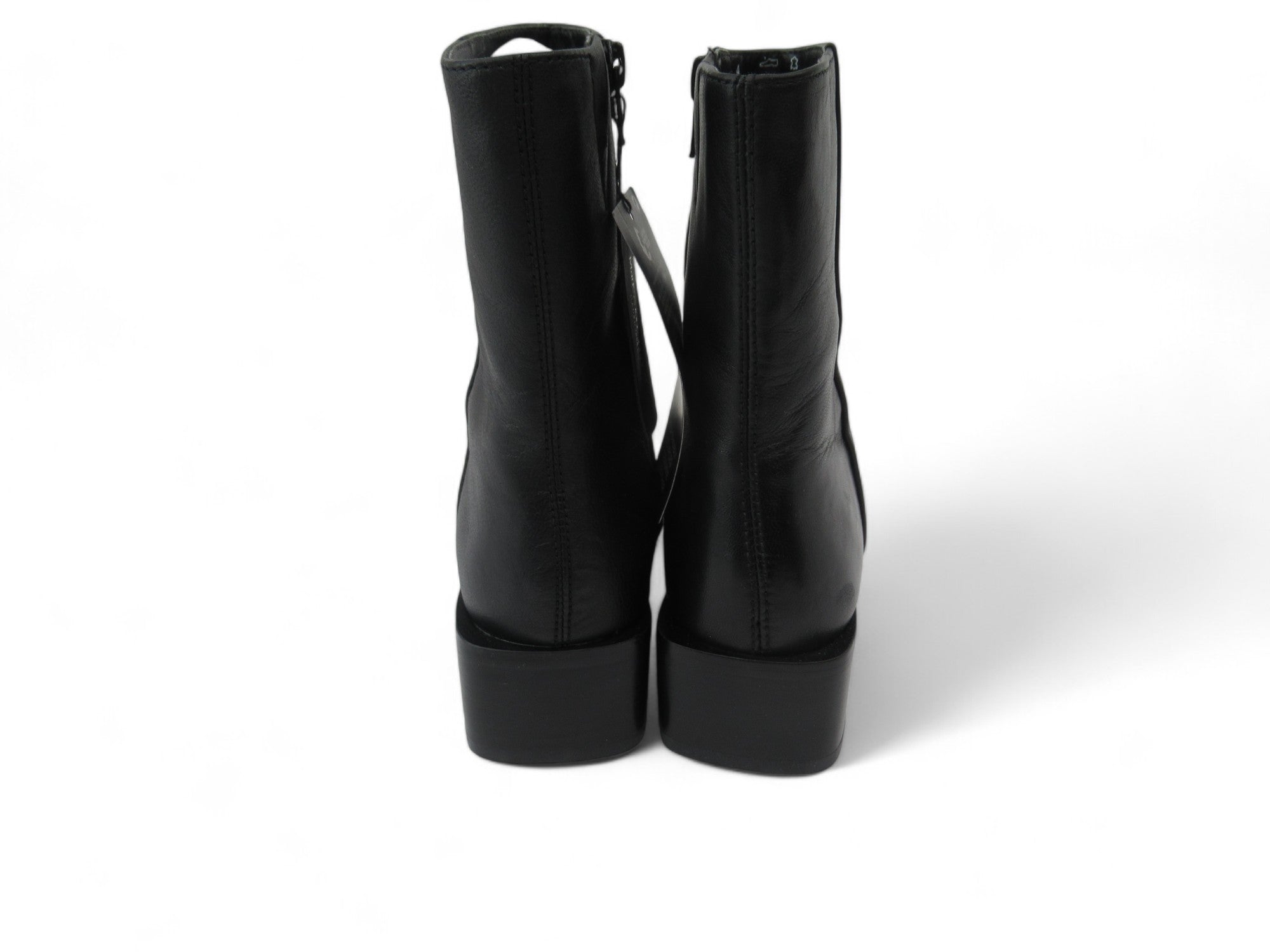 Back image for Marks & Spencer UK 4 Black Leather Boots Womenswear | Preloved