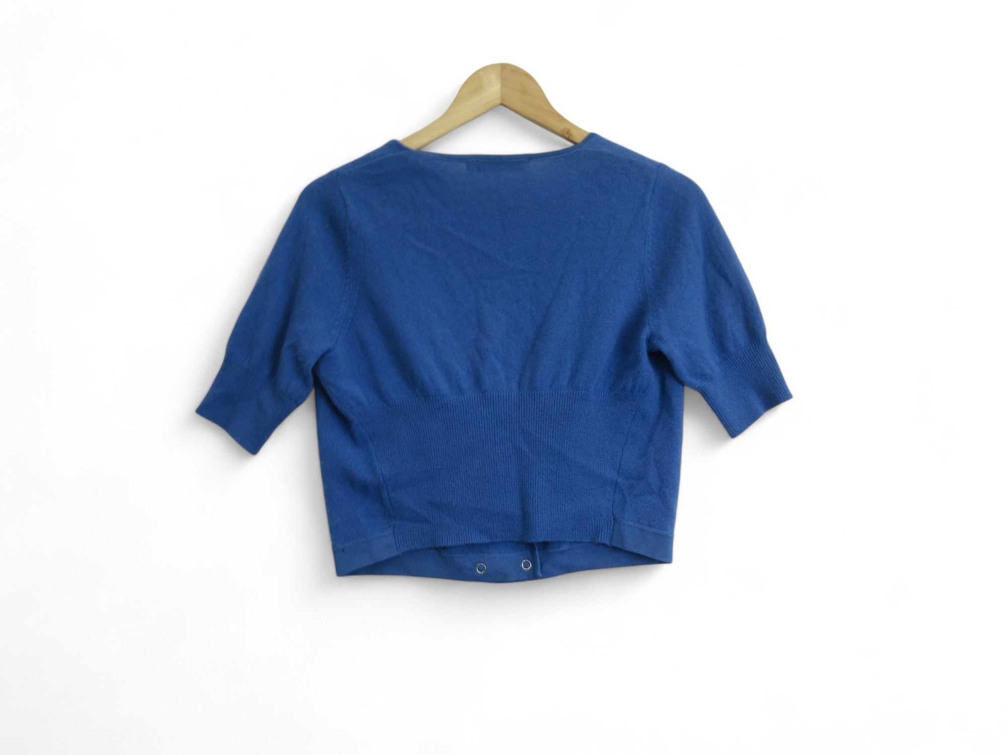 Back image for Karen Millen UK 10 Blue Cropped Top Womenswear | Preloved