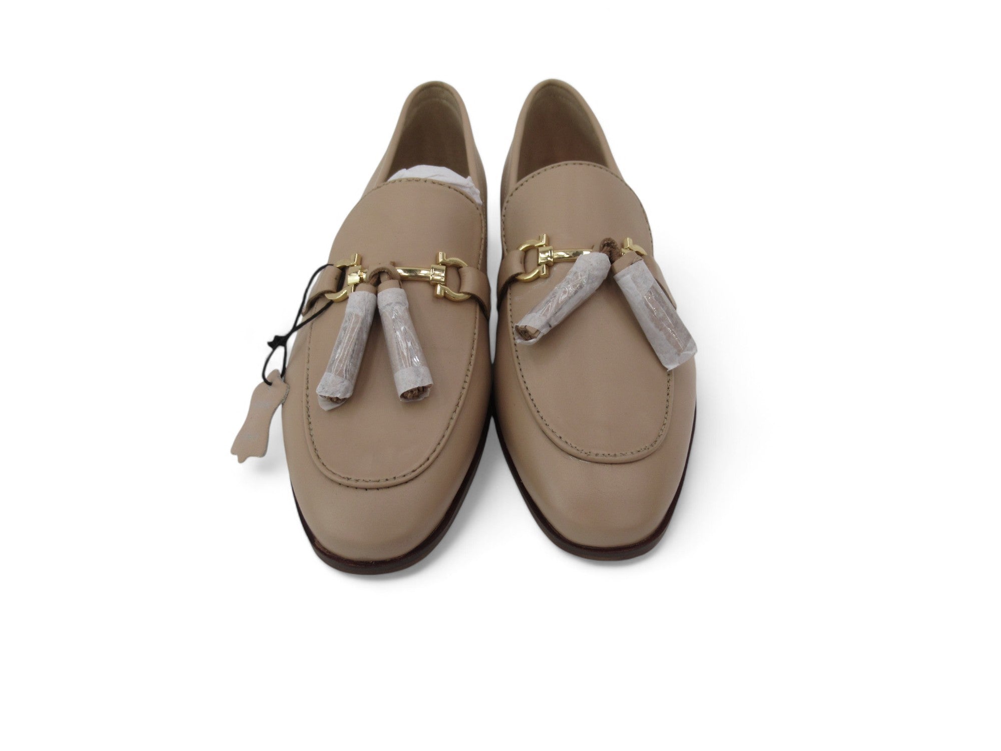 Front image for Dune London UK 5 Nude Leather Loafer Shoes Womenswear | Preloved