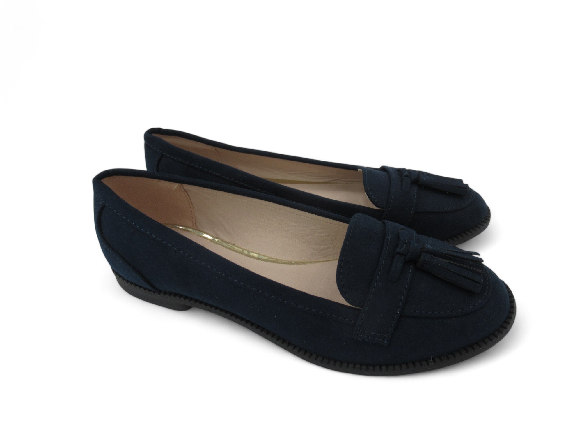 Side image for Lipsy London UK 3 Navy Blue Loafer Shoes Womenswear | Preloved 