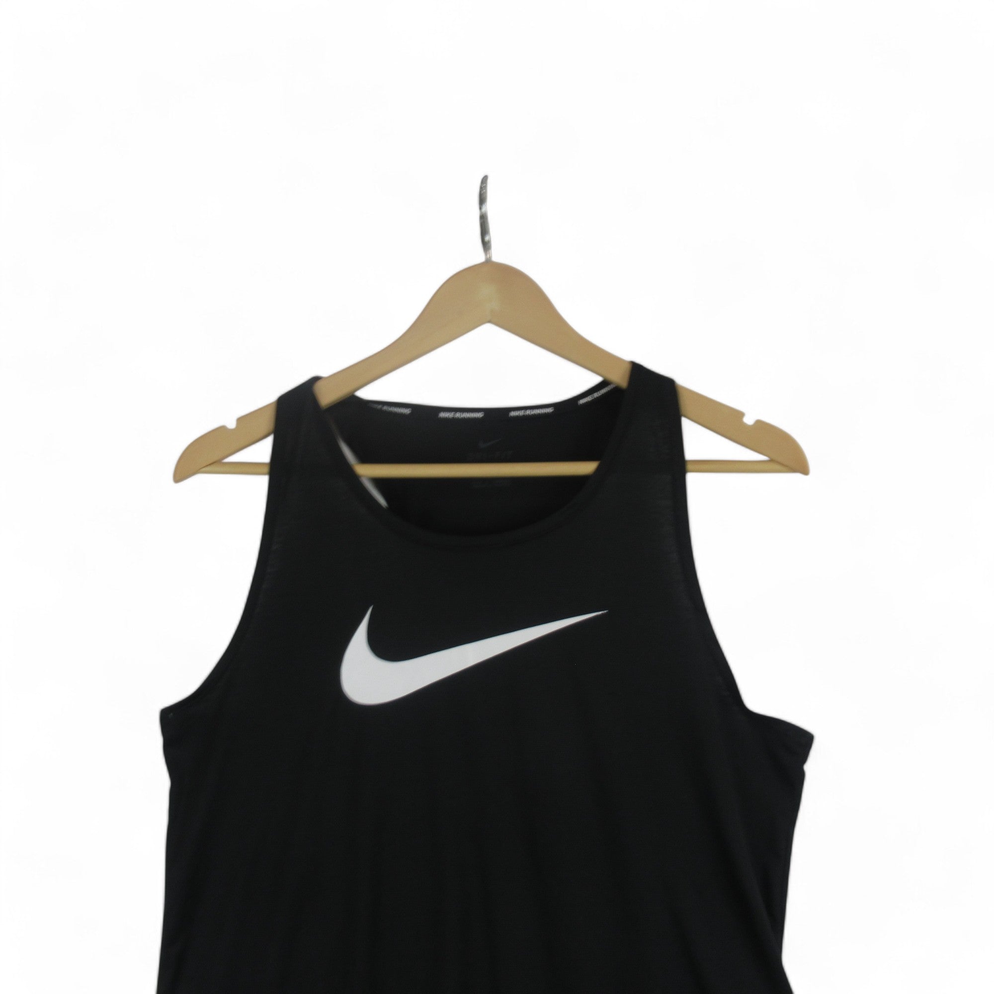 top image for Nike 12/14 Black Running Vest Polyester Womenswear | Preloved