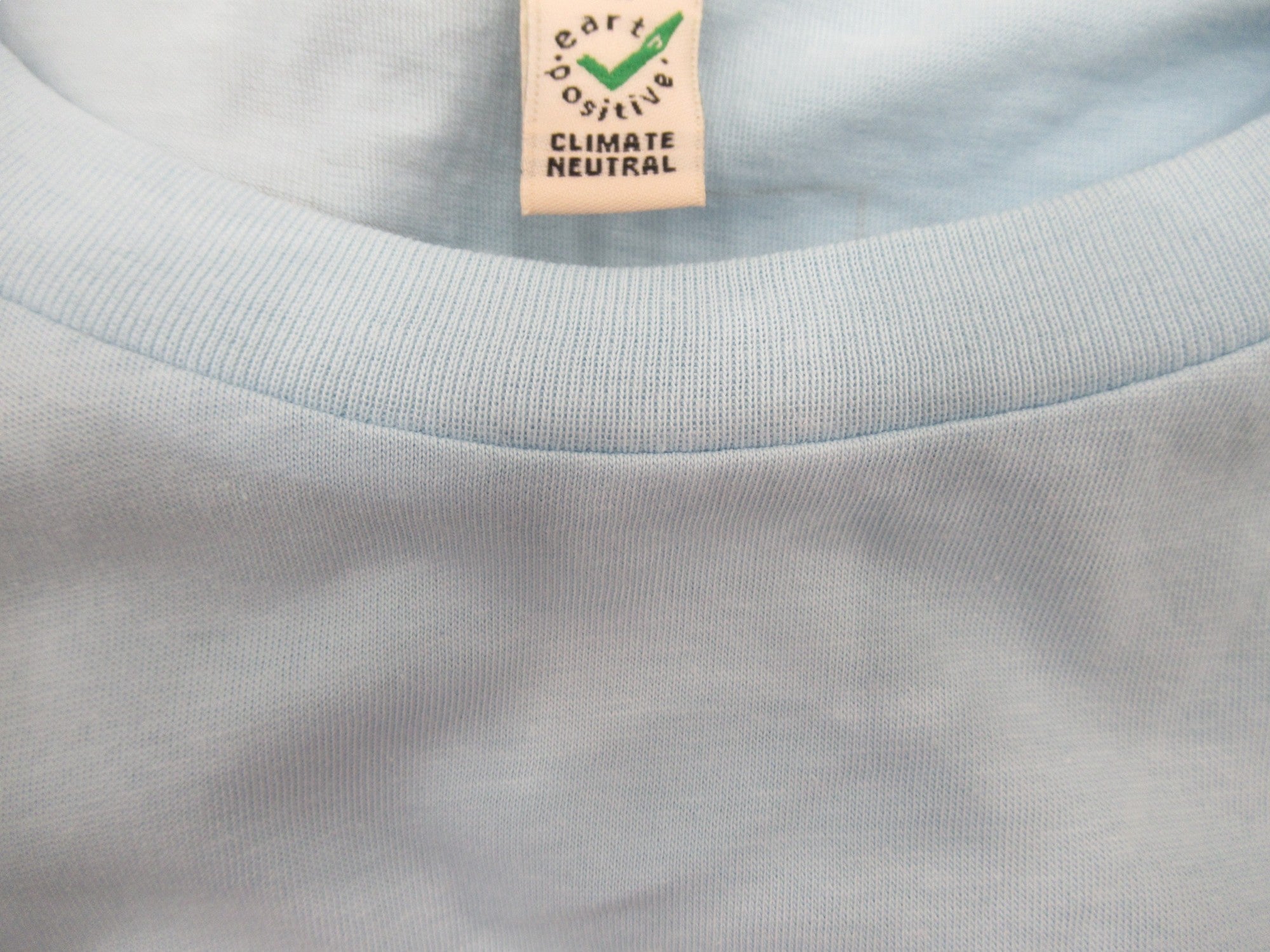 Brand label image for Earth Positive Medium Pale Blue Organic T Shirt Menswear | Preloved