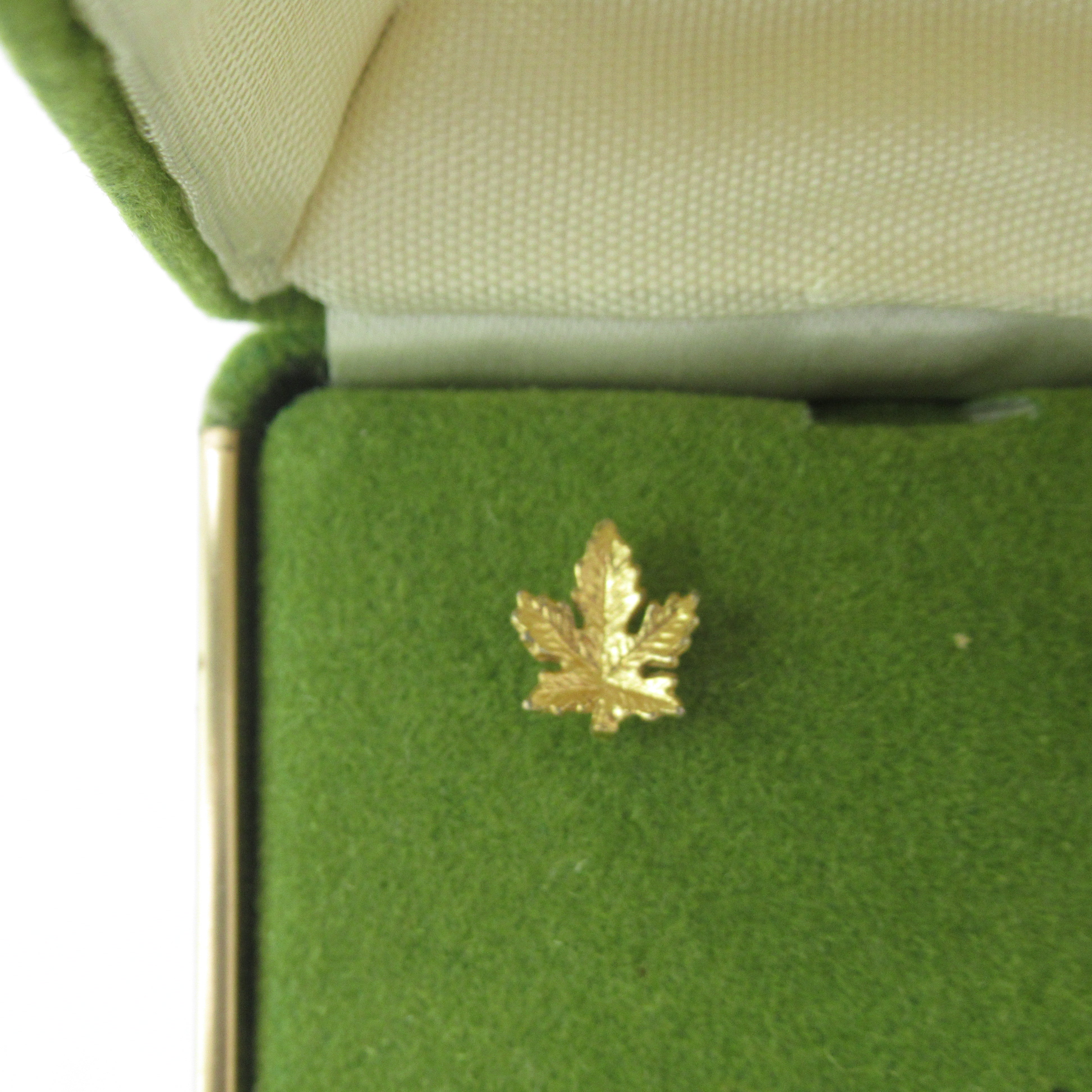 close up image for Earrings Costume Jewellery Maple Leaf Gold Plated Womenswear | Preloved