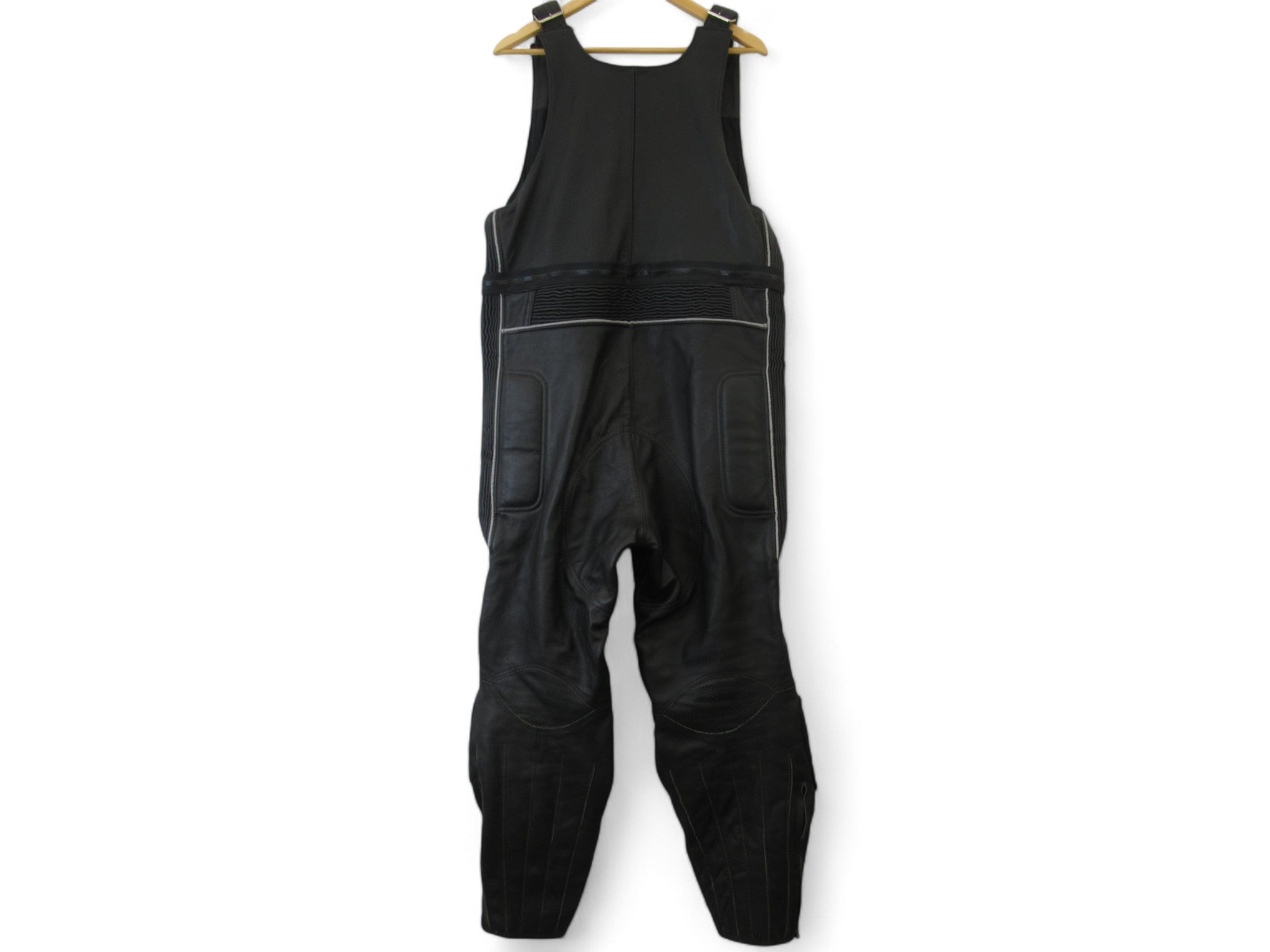 Back image for BTK Black Medium Leather Motorbike Dungaree Menswear | Preloved 