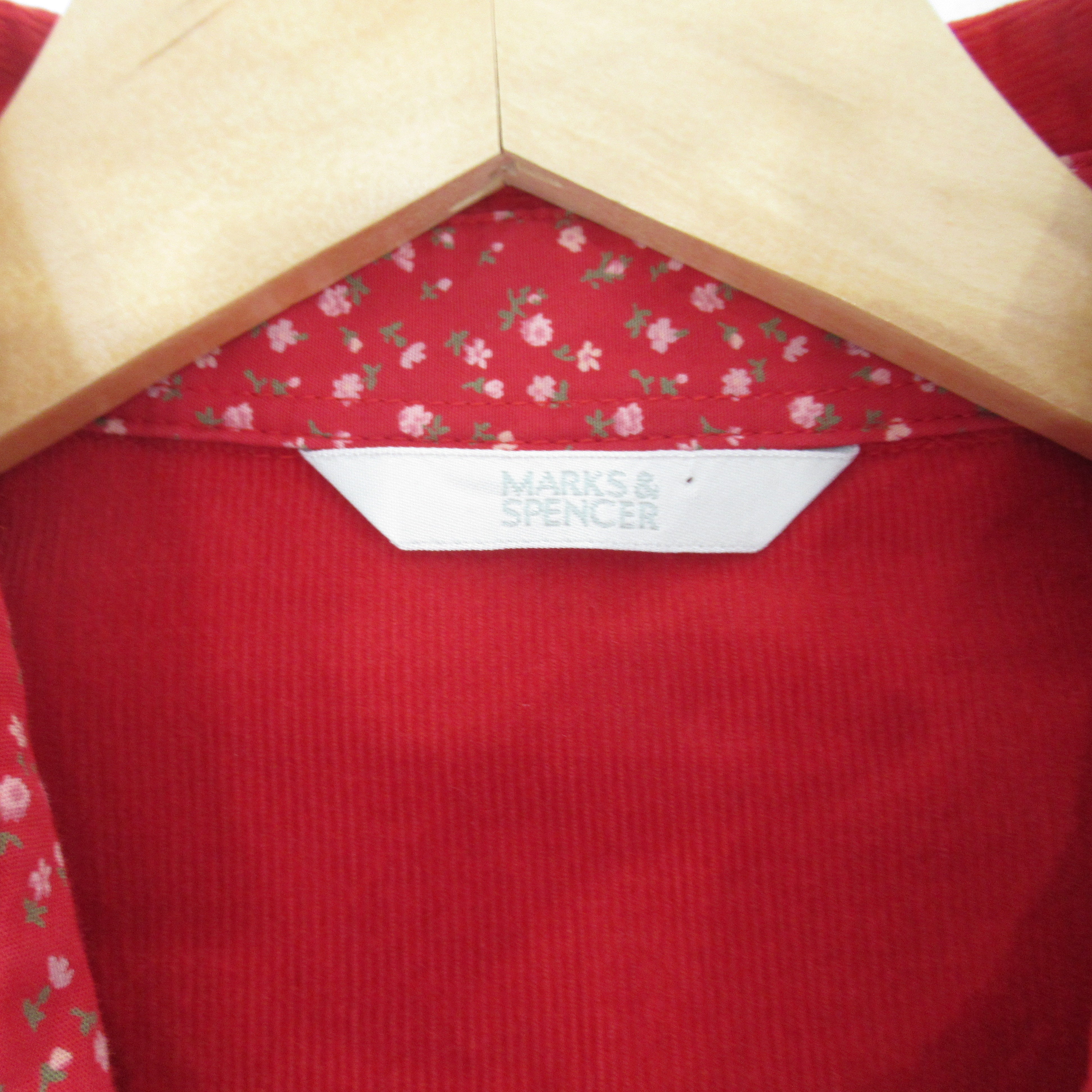 brand label image for Marks & Spencer Shirt UK 8 Red Cord Womenswear | Preloved 