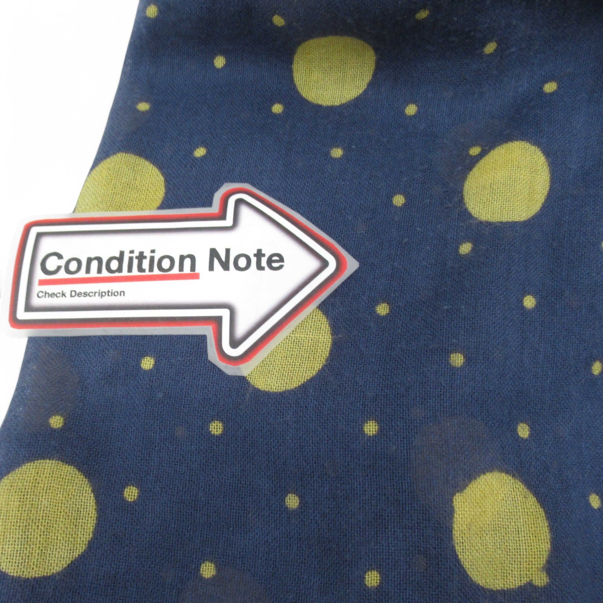 condition image Laura Ashley Scarf Blue Yellow Spotted Womenswear | Preloved 