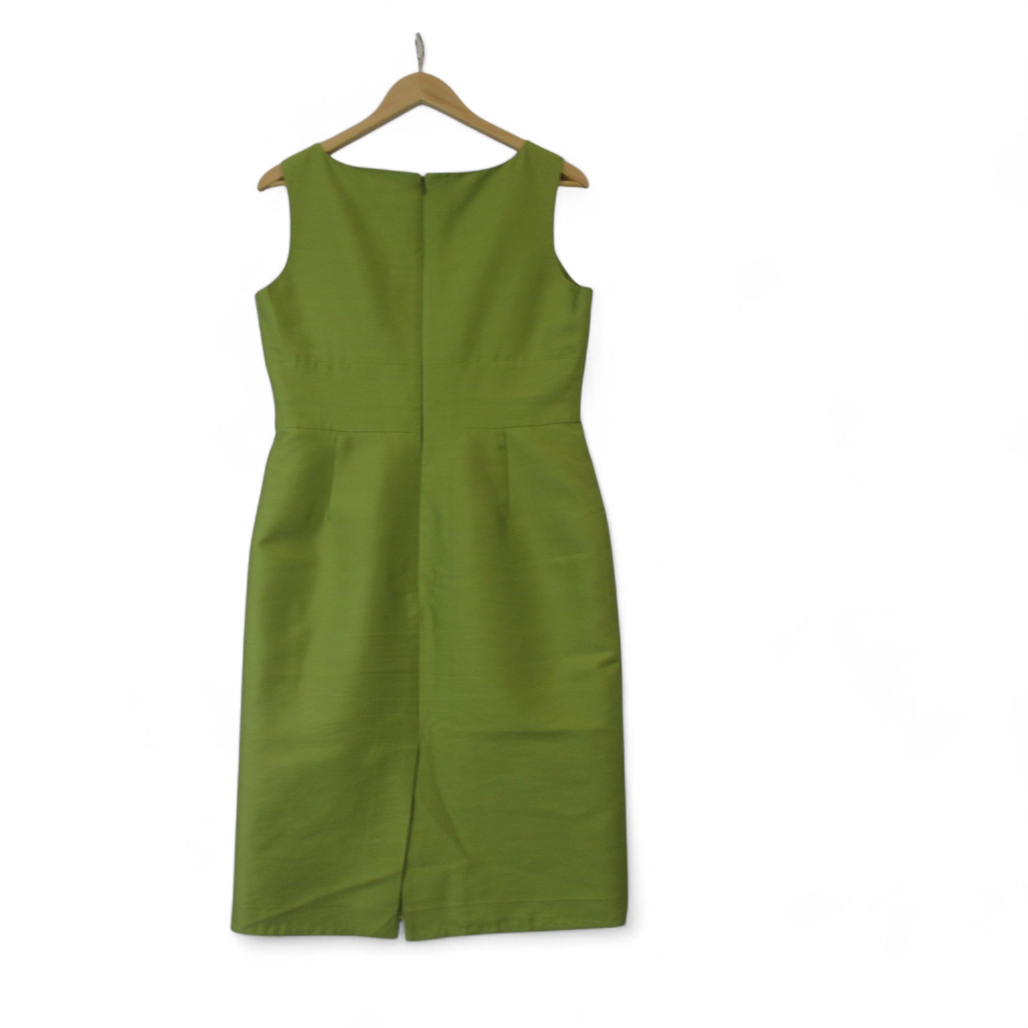 back image for Hobbs UK 12 Green Pencil Dress Satin Womenswear | Preloved