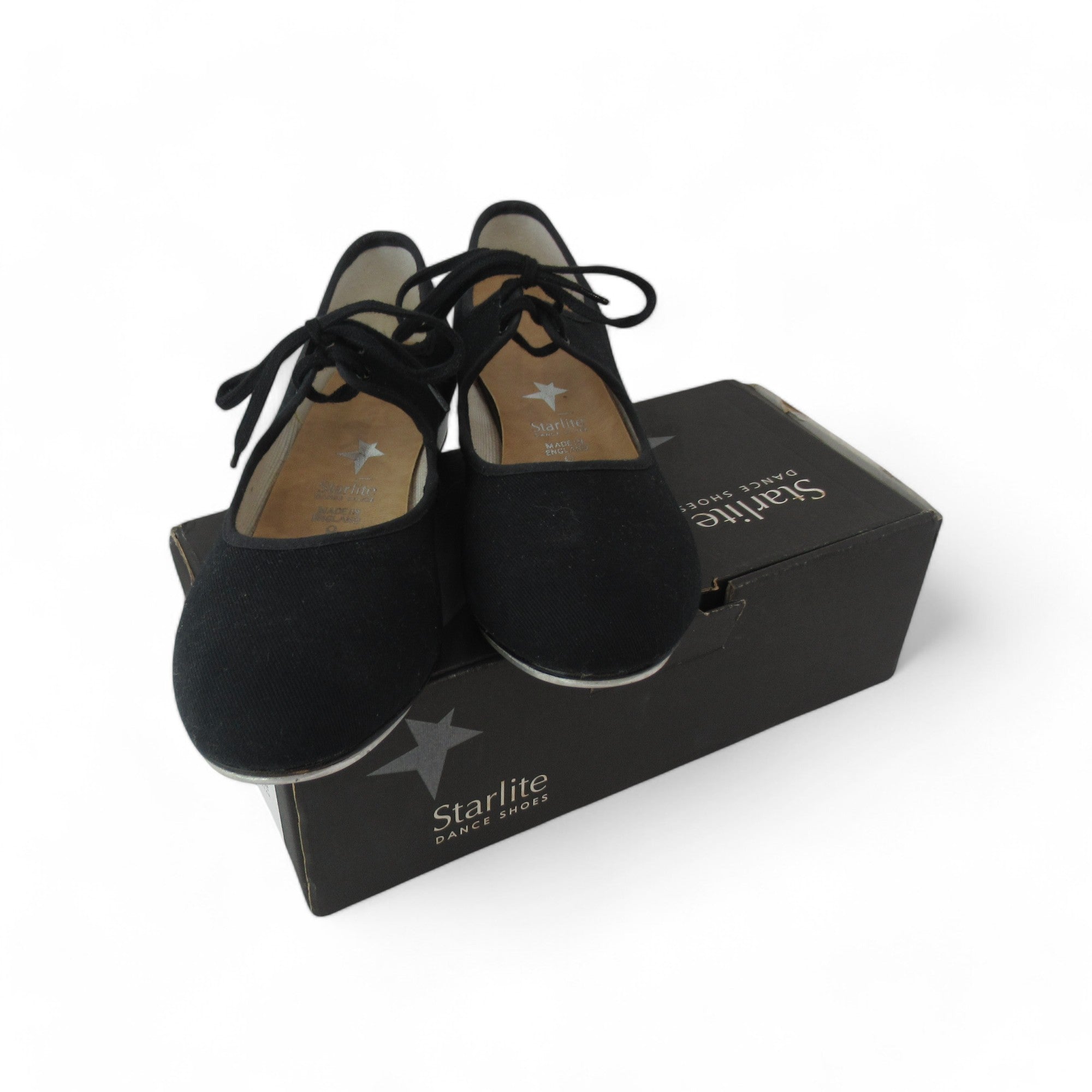 front image for Starlite Tap Dance Shoes UK 8 Black Womenswear | Preloved