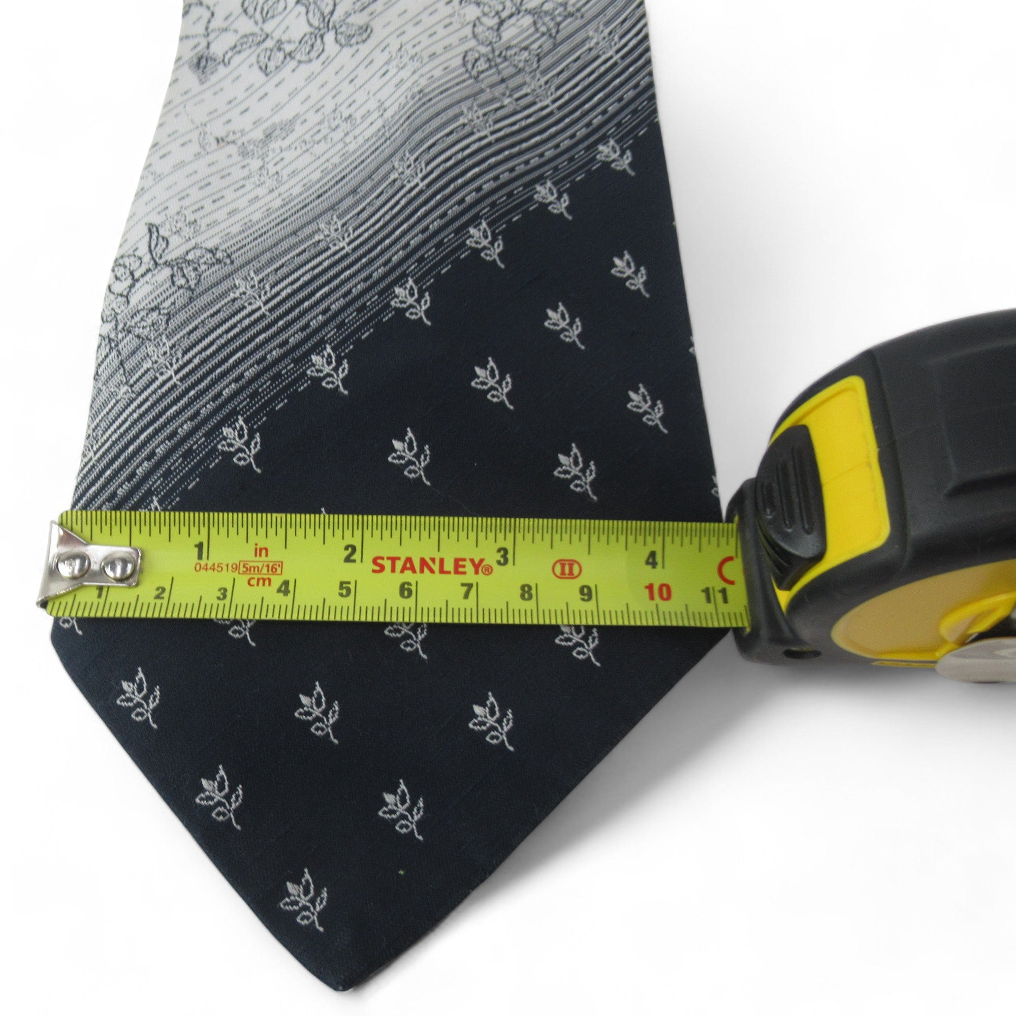 measurement image for Burton Vintage Multicoloured Tie Polyester Menswear | Preloved 