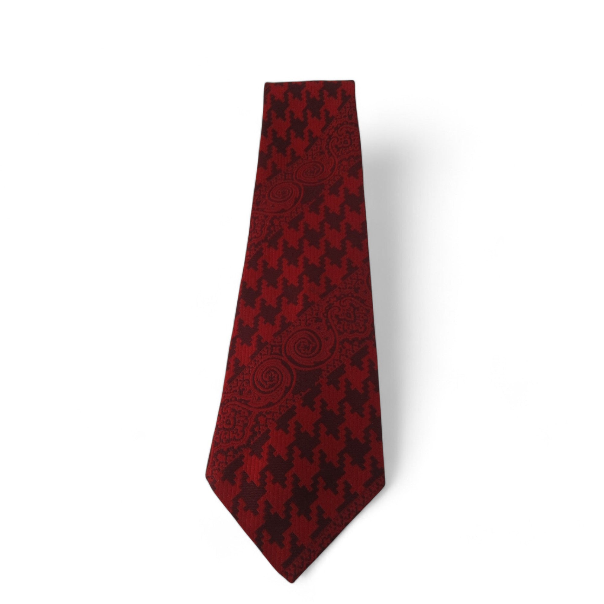 front image for Clunie Vintage Tie Red Polyester Menswear | Preloved