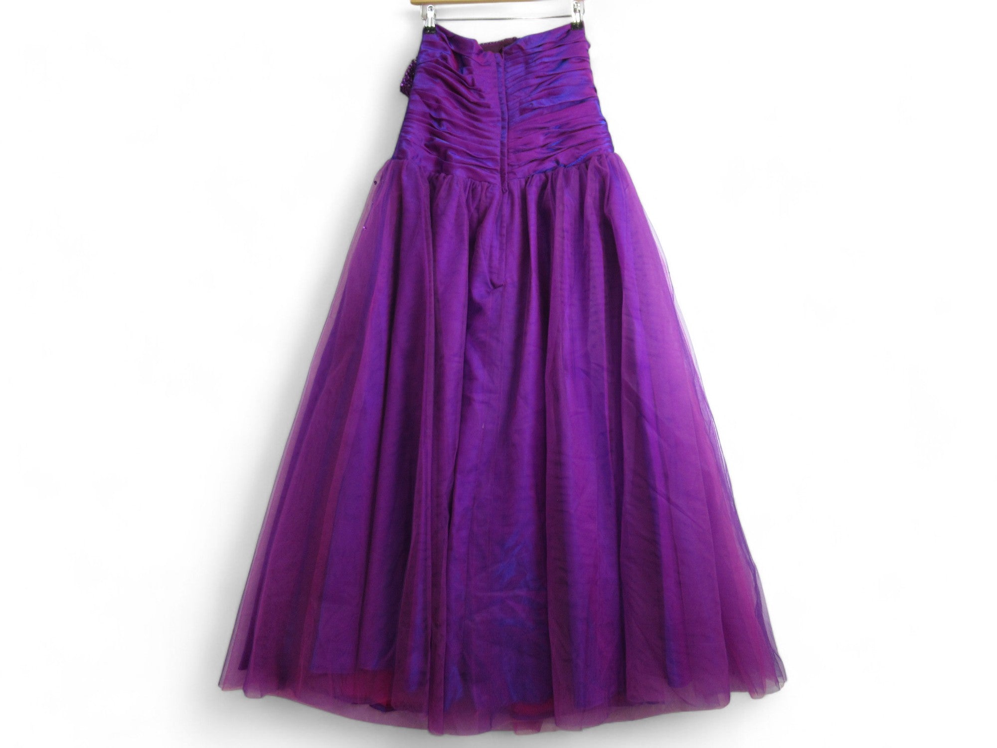 Back image for Prom Dress Small Purple Chiffon Bridesmaid Womenswear | Preloved