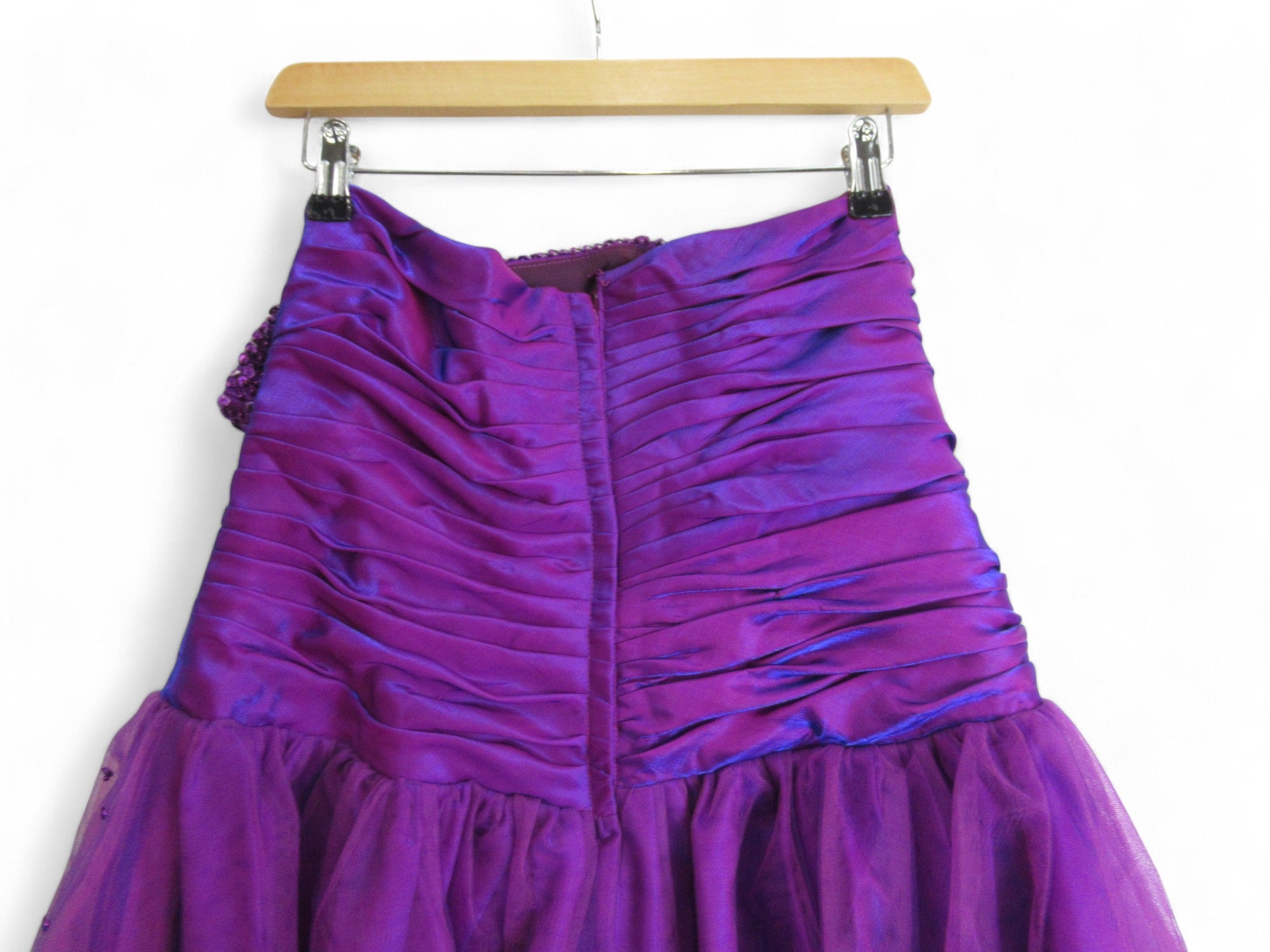 Back image for Prom Dress Small Purple Chiffon Bridesmaid Womenswear | Preloved