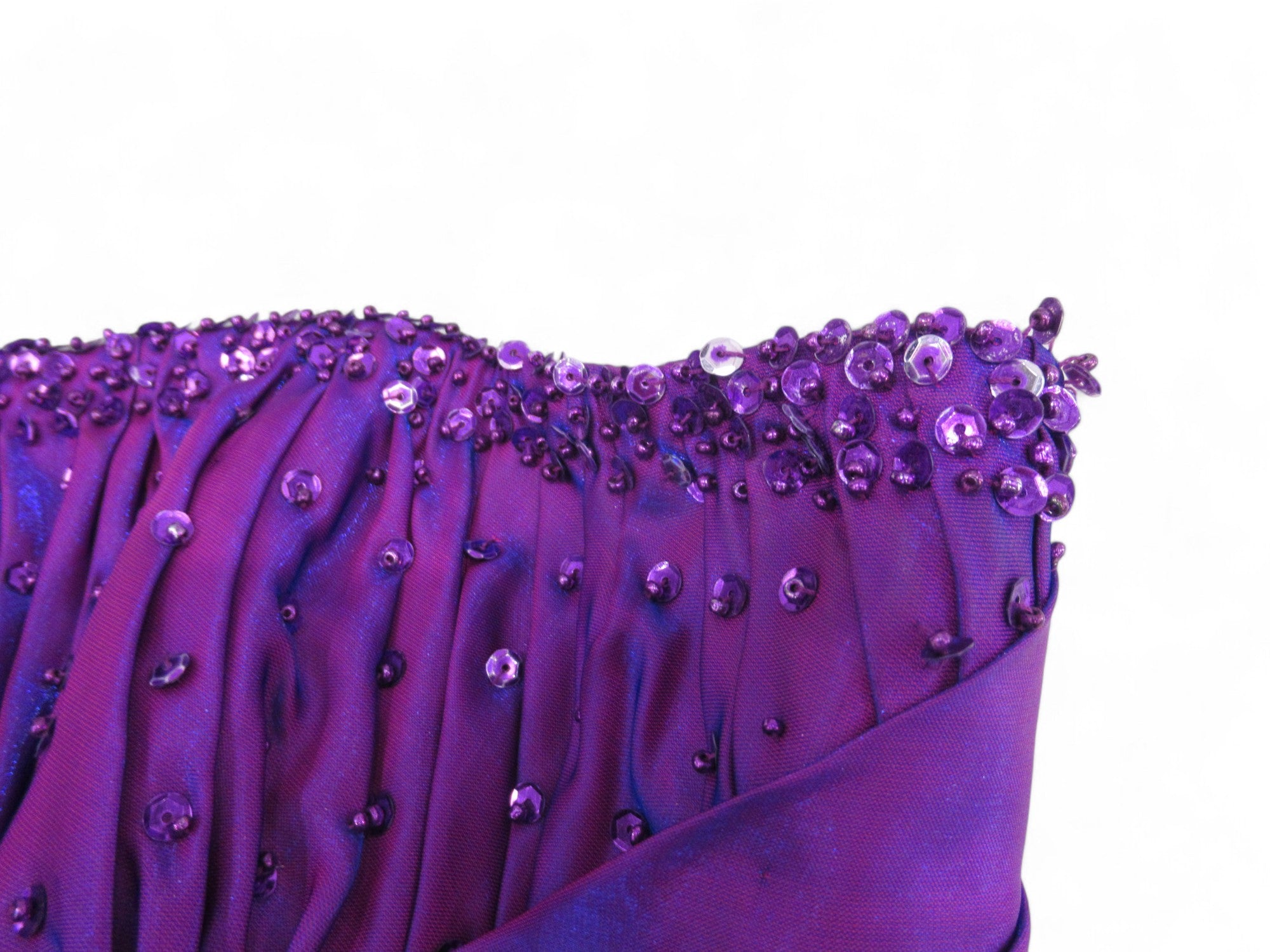 close up image for Prom Dress Small Purple Chiffon Bridesmaid Womenswear | Preloved