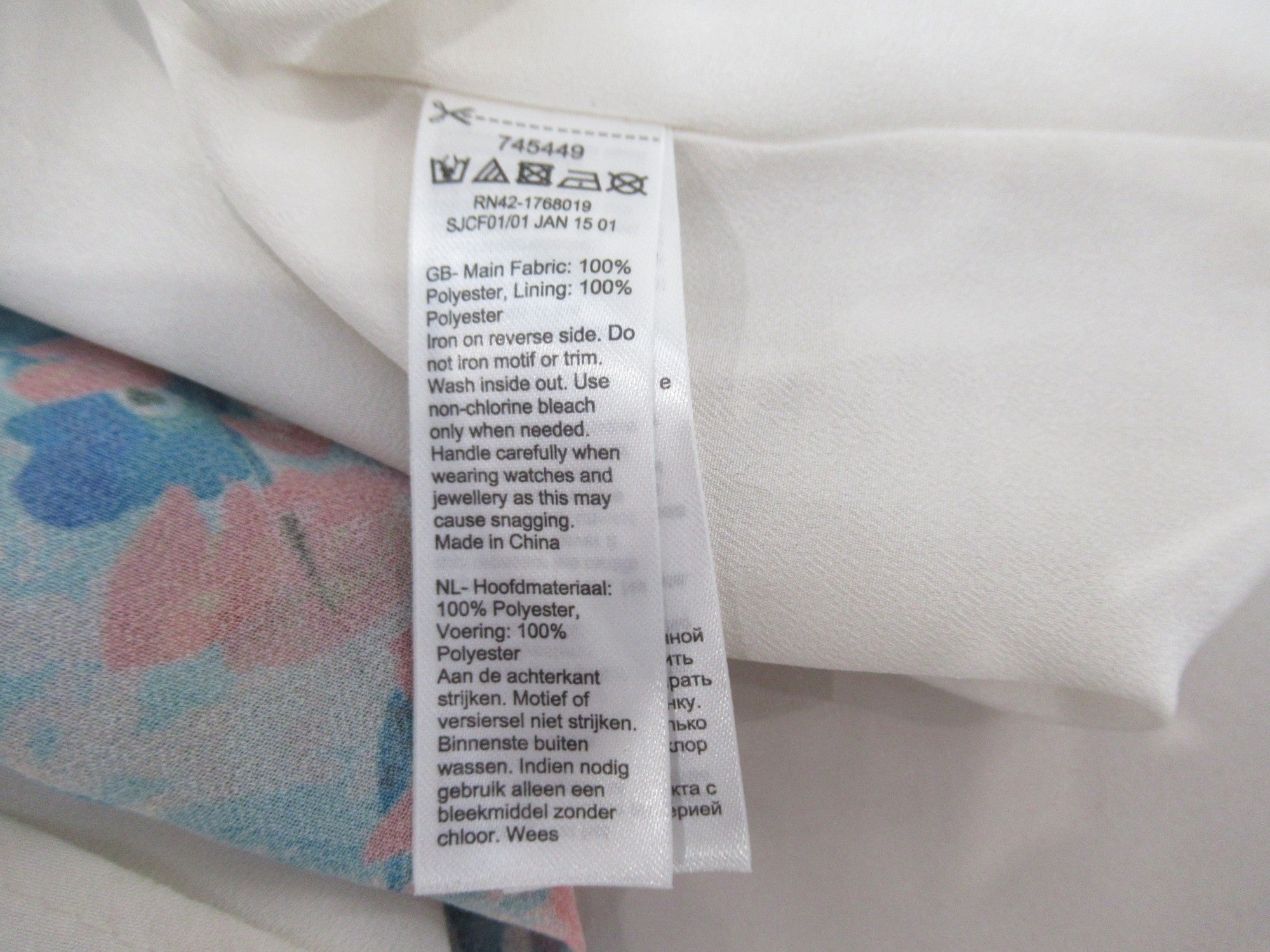 Care label image for Monsoon Maxi Dress UK18 Multicoloured Womenswear | Preloved