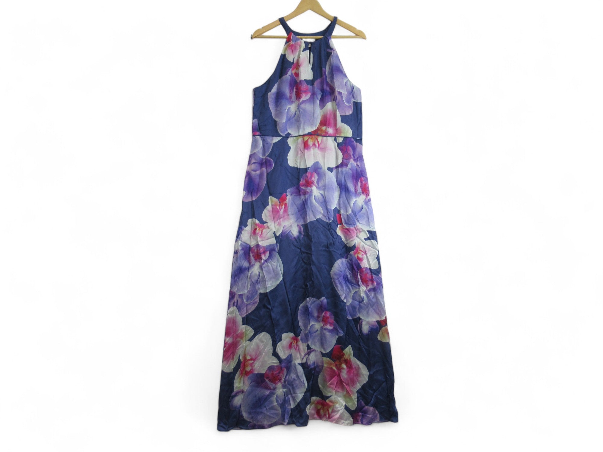 Front image for Monsoon UK 18 Multicoloured Silk Blend Dress Womenswear | Preloved