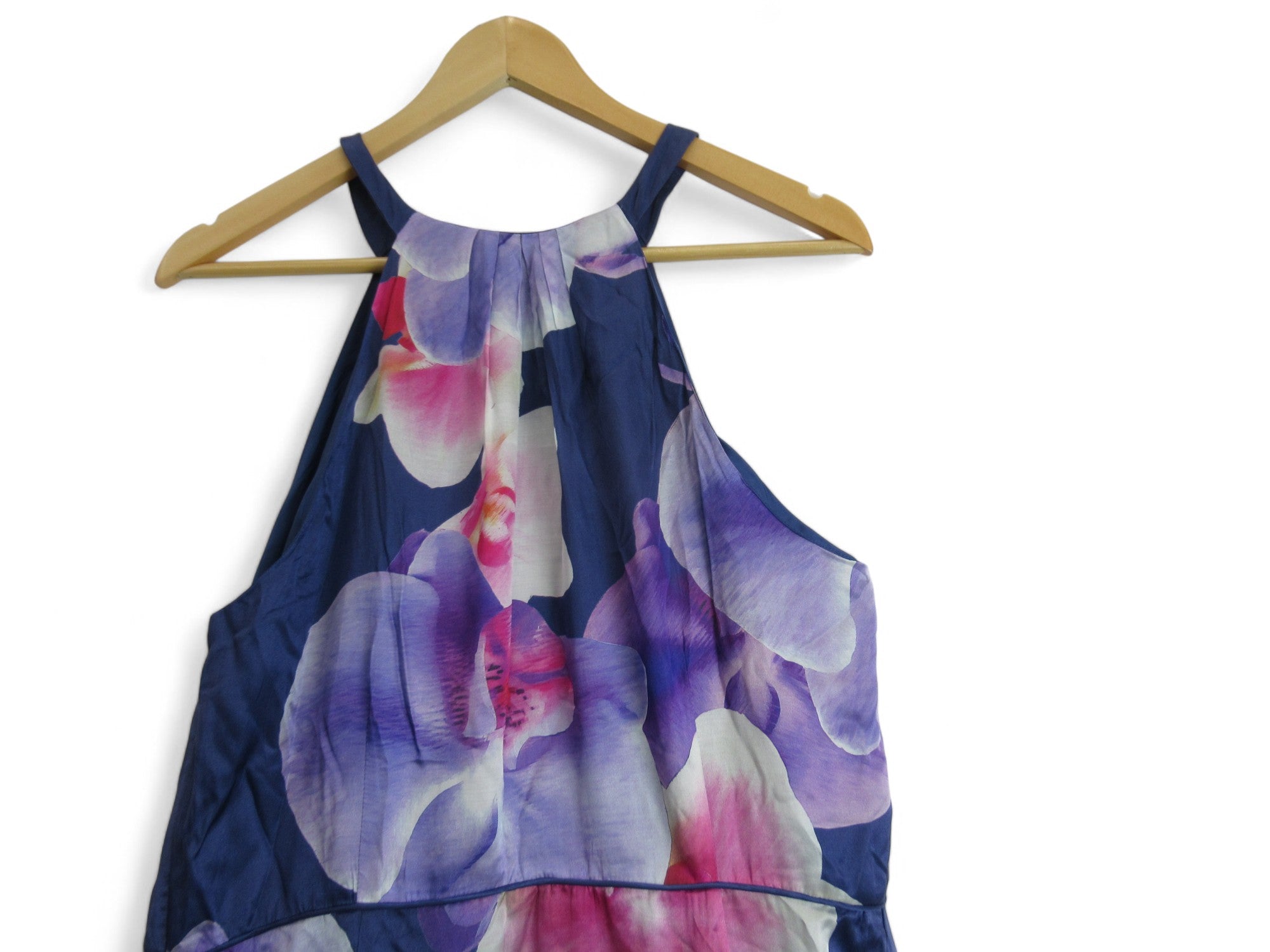 Top image for Monsoon UK 18 Multicoloured Silk Blend Dress Womenswear | Preloved