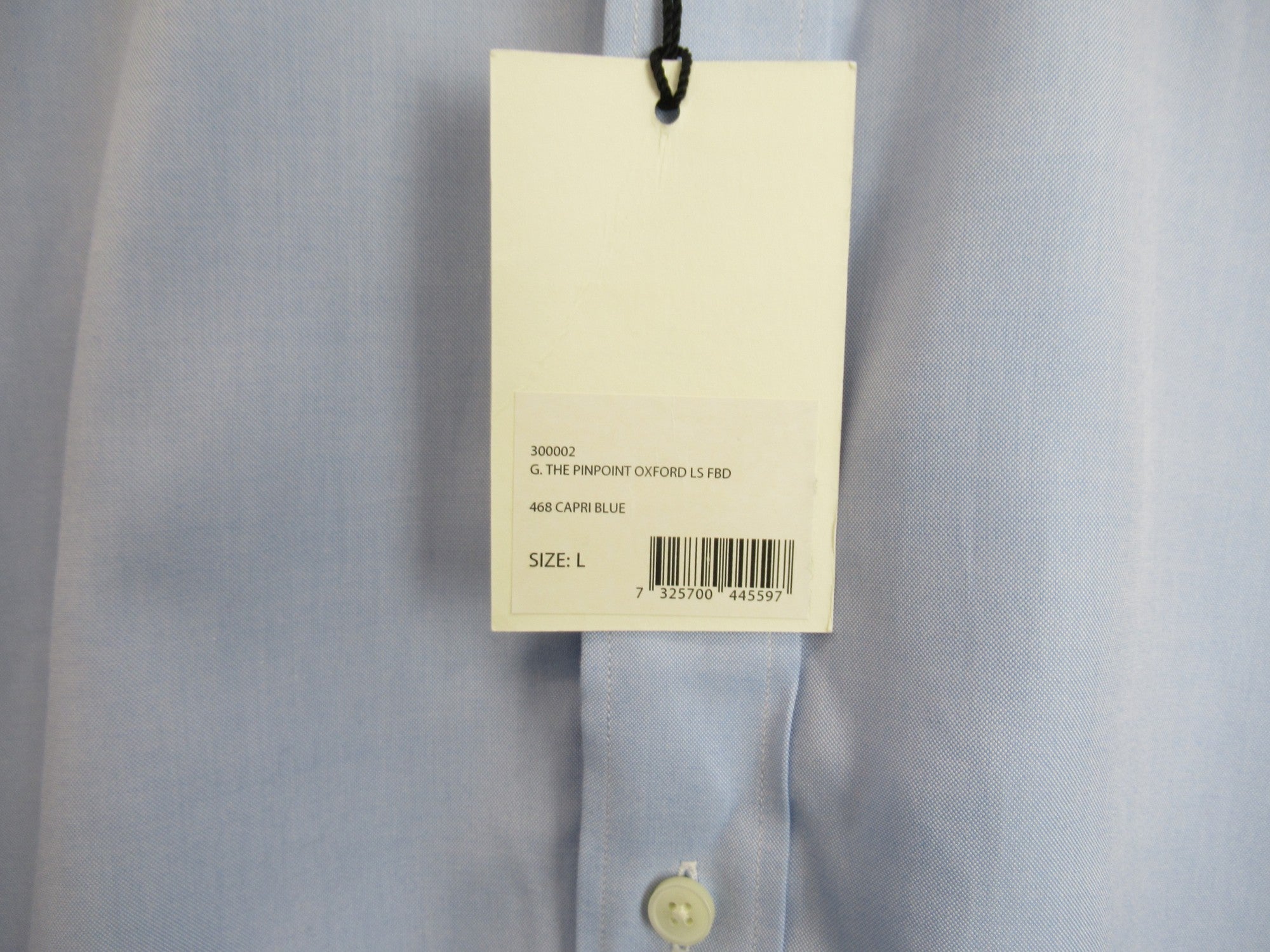 Label image for Gant Large Blue Pinpoint Oxford Fitted Shirt Menswear | Preloved