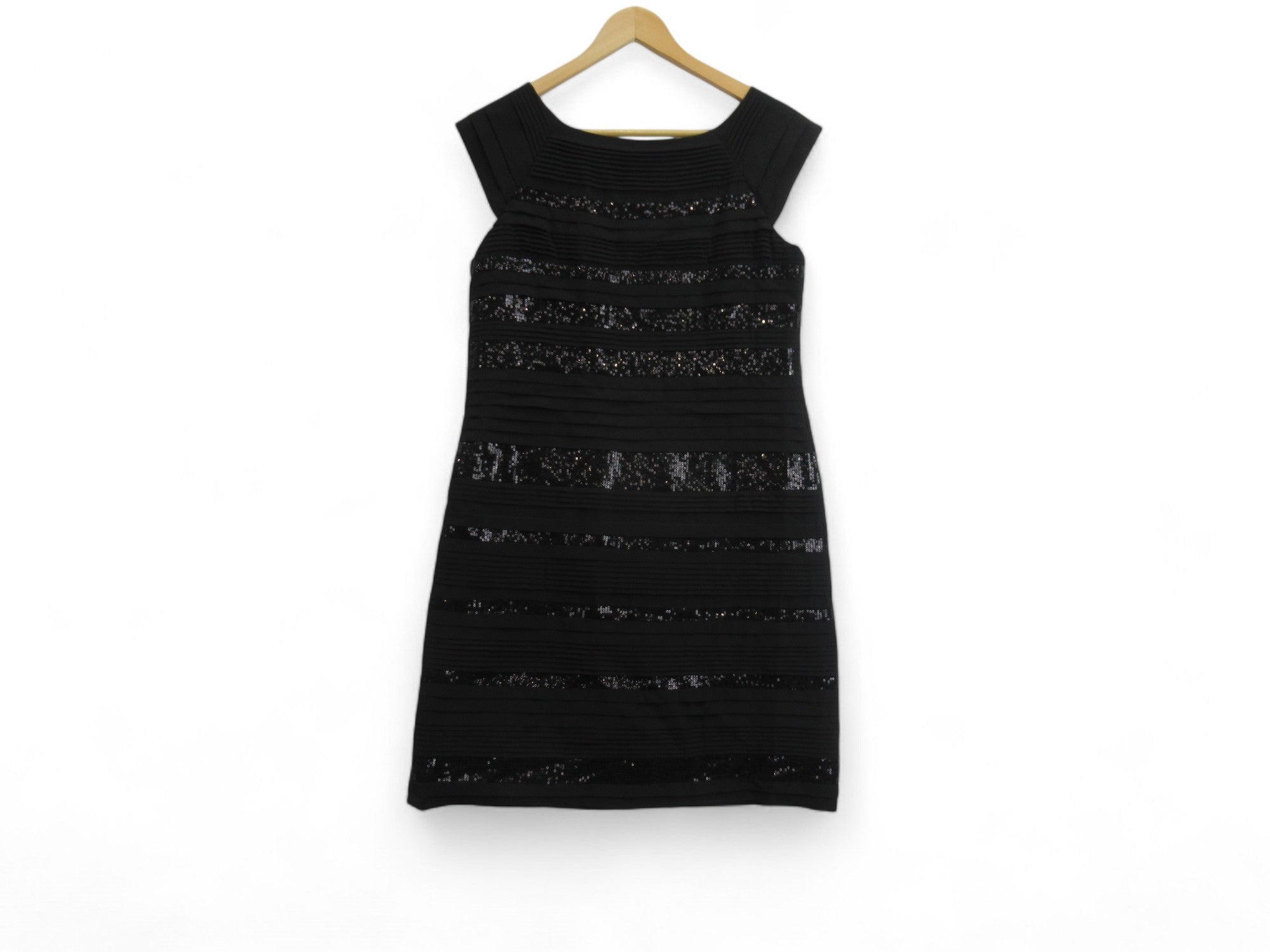 Back image for Monsoon Shift Dress UK 12 Black Polyester Womenswear | Preloved