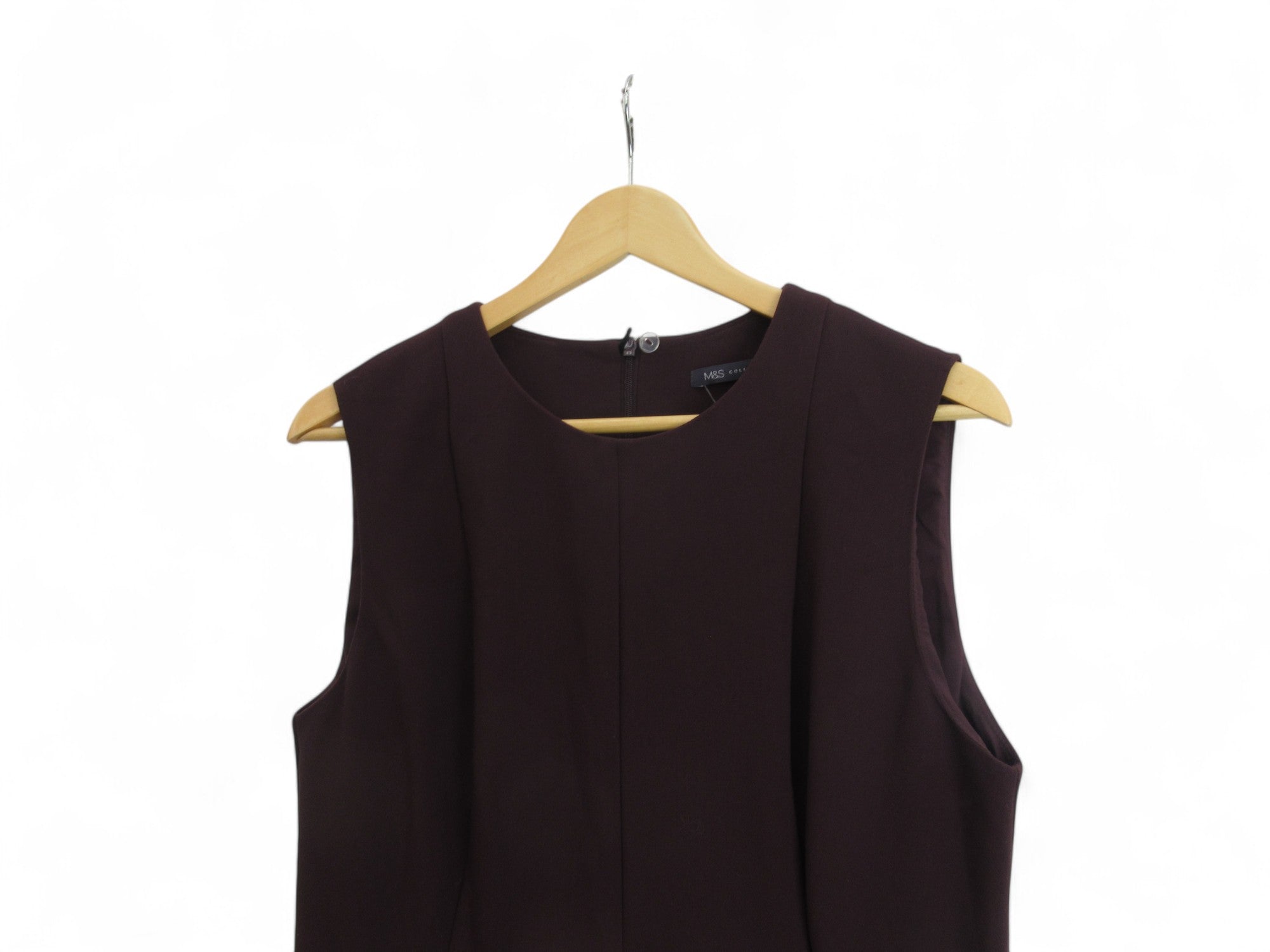 top image for Marks & Spencer UK14 Aubergine Dress Womenswear | Preloved