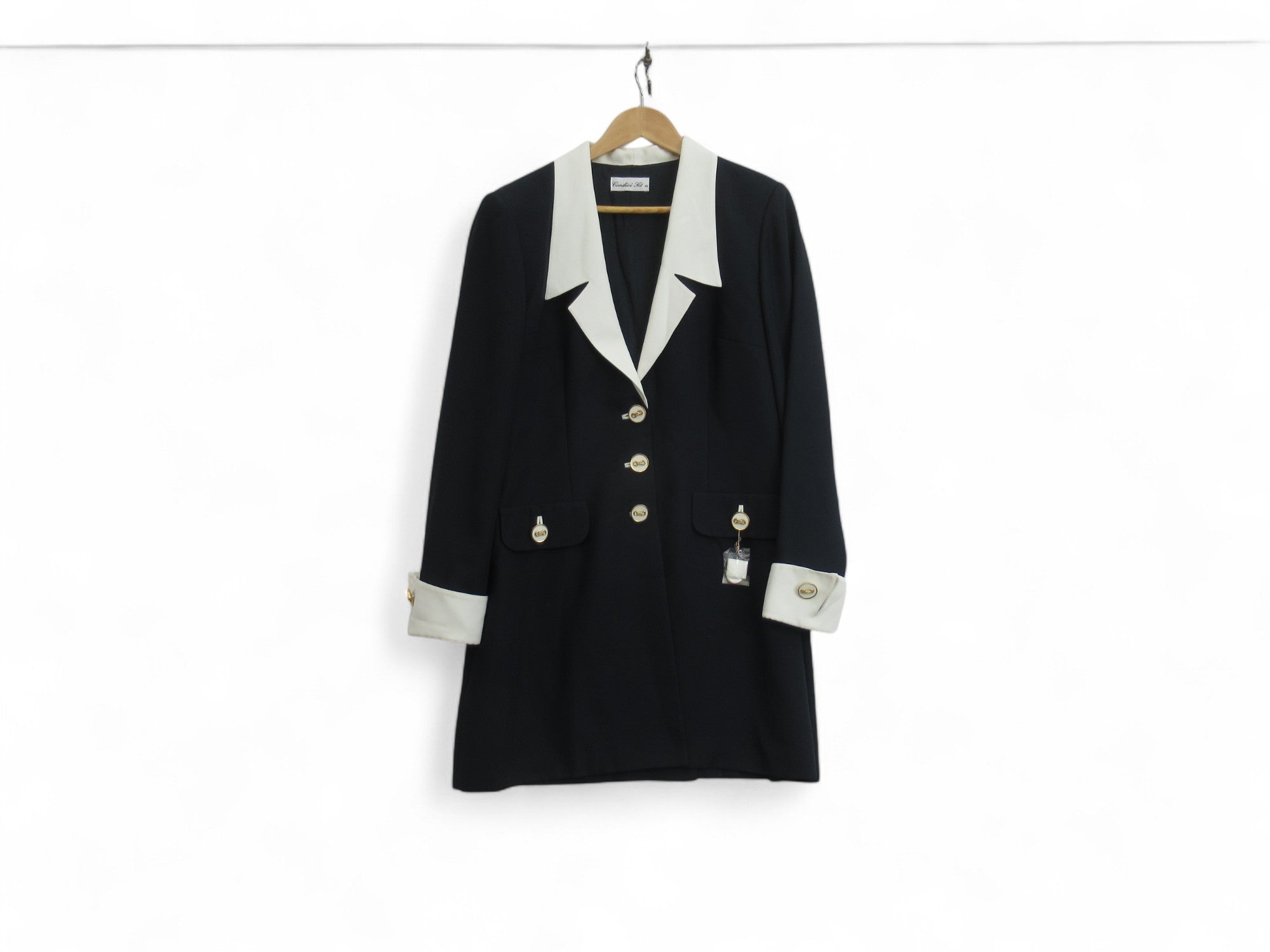 front jacket image for Condici UK 16 Navy White Dress Suit Womenswear | Preloved