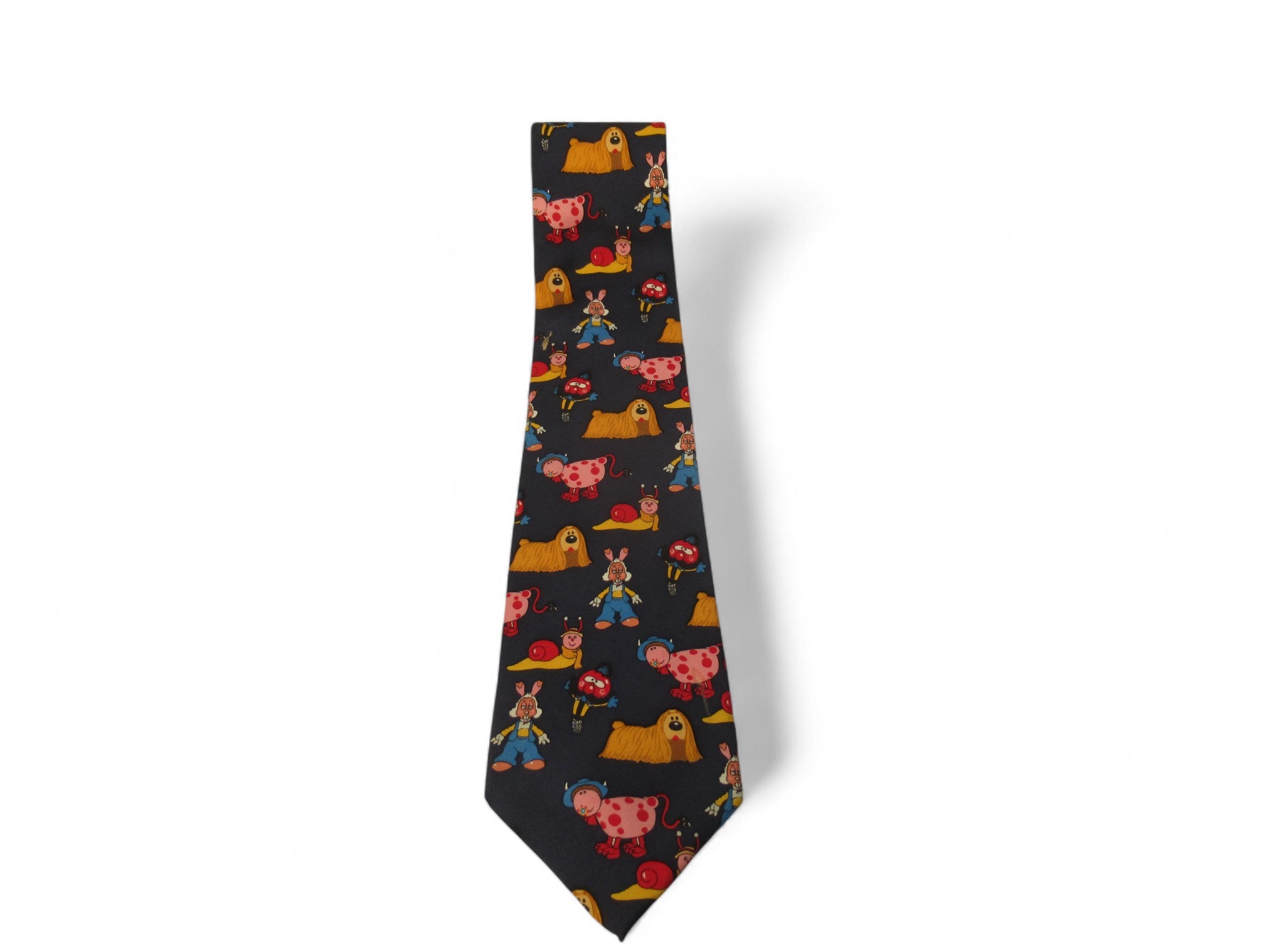 front image for Mad Dog & Englishman Magic Roundabout Silk Tie Menswear | Preloved